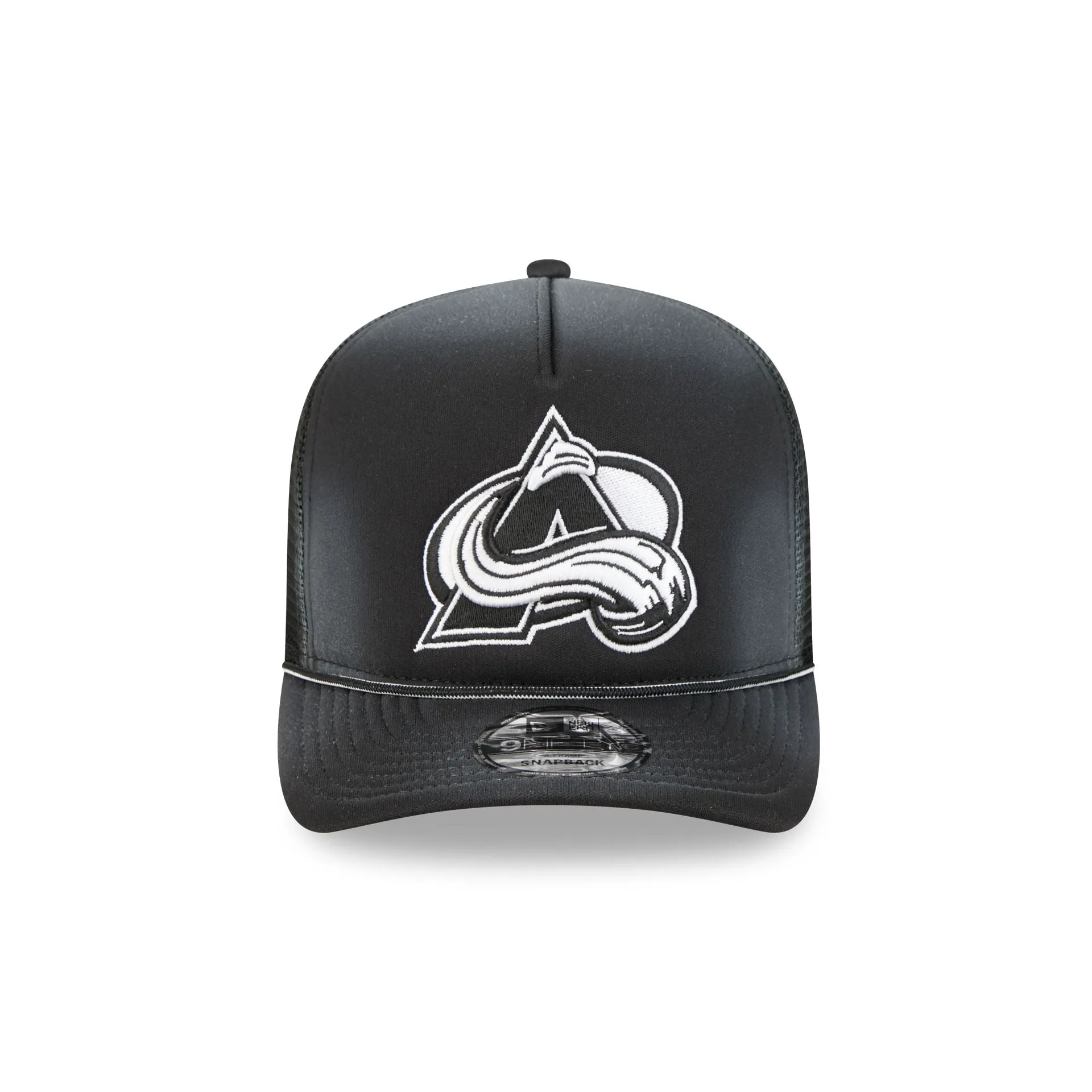 Colorado Avalanche Washed Black 9FIFTY A-Frame Trucker Hat sold by New Era product image thumbnail 2