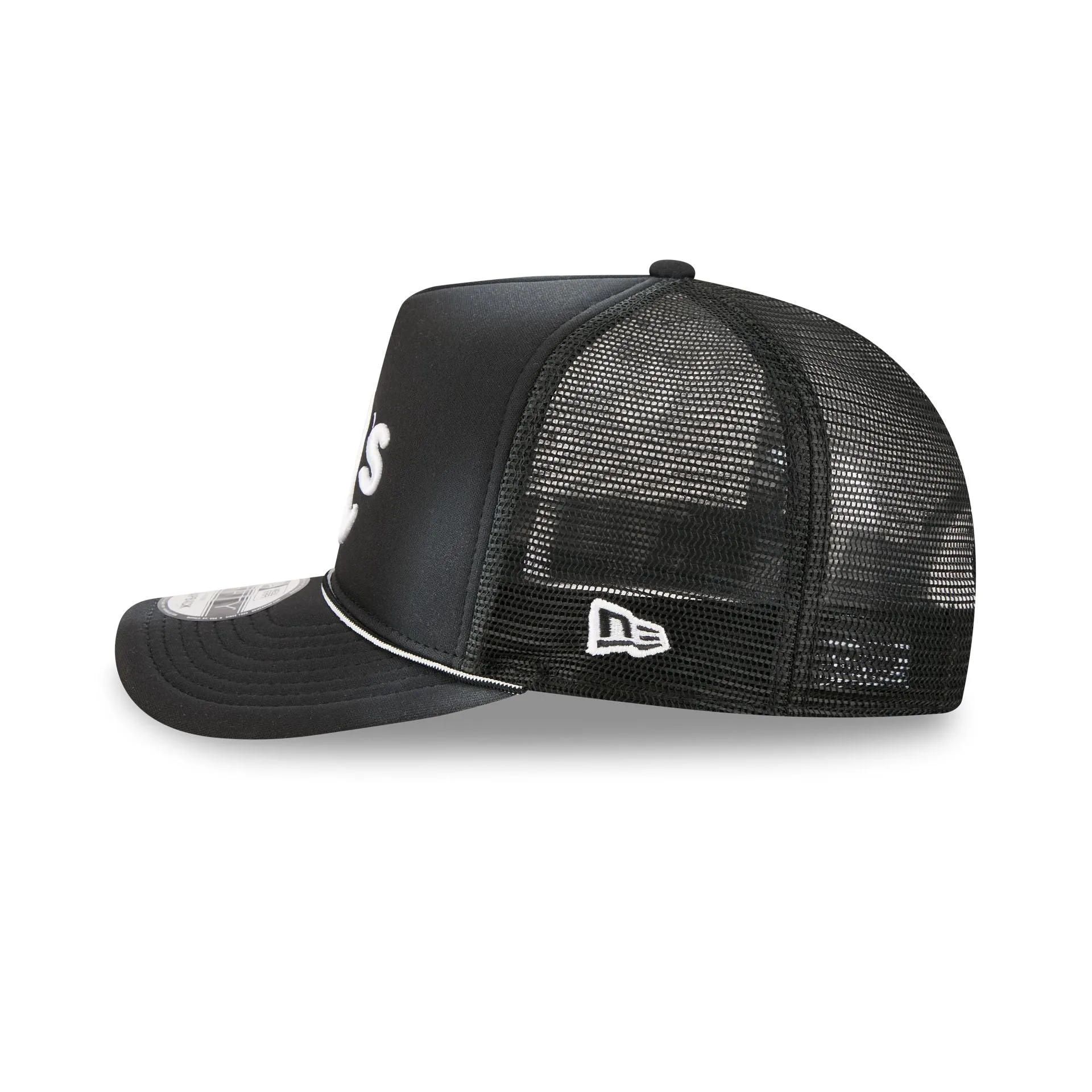 Athletics Washed Black 9FIFTY A-Frame Trucker Hat sold by New Era product image thumbnail 4