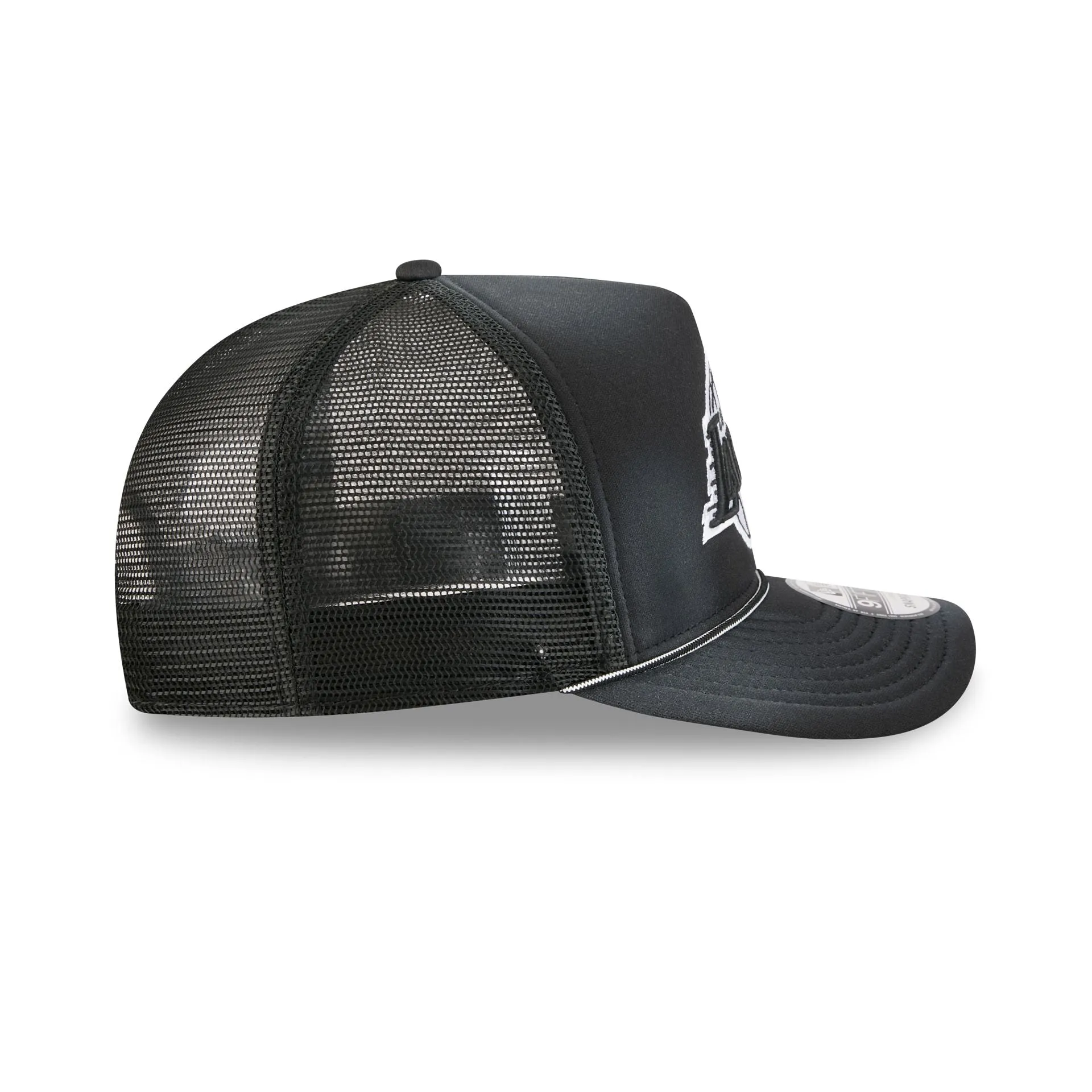 Los Angeles Lakers Washed Black 9FIFTY A-Frame Trucker Hat sold by New Era product image thumbnail 5
