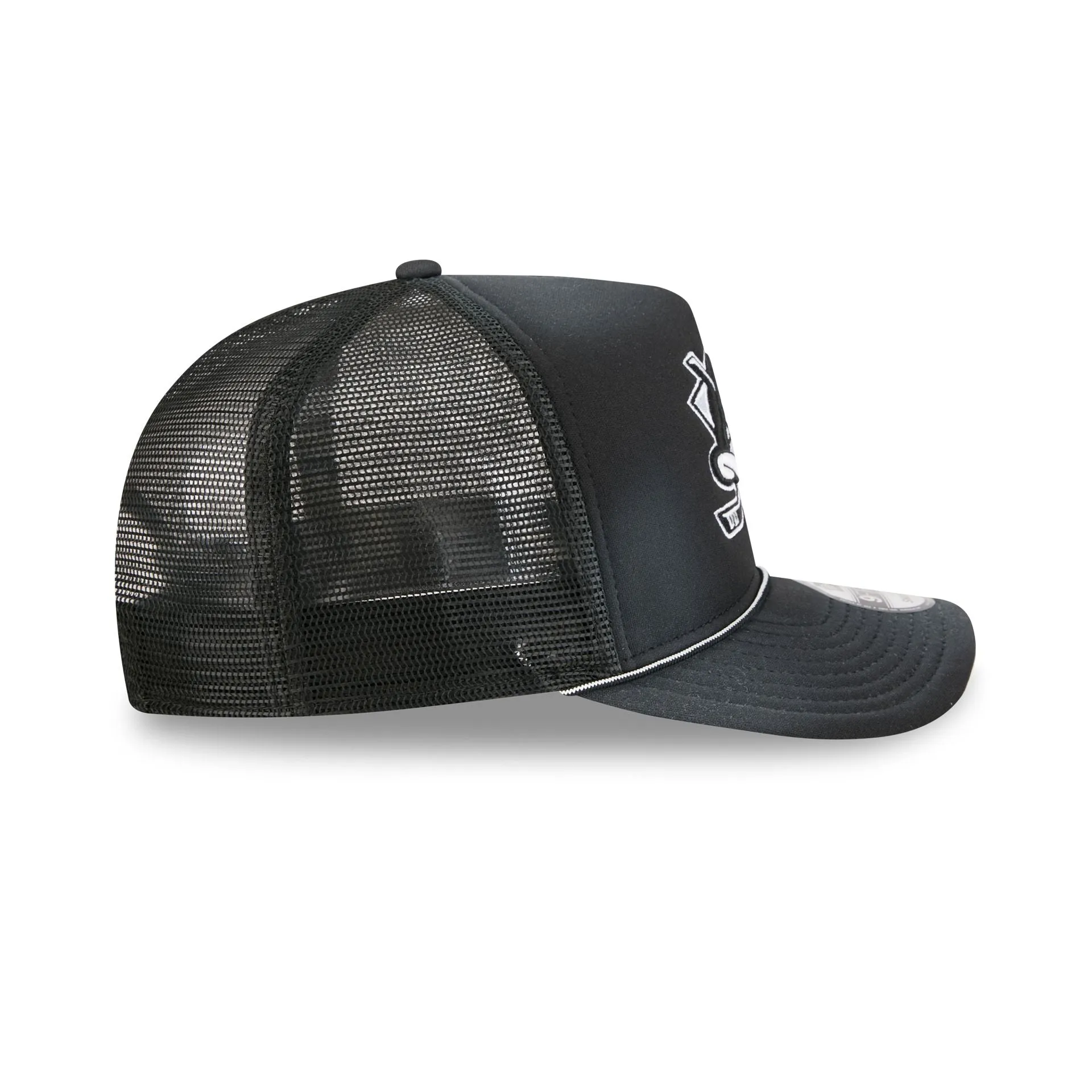 Anaheim Ducks Washed Black 9FIFTY A-Frame Trucker Hat sold by New Era product image thumbnail 5