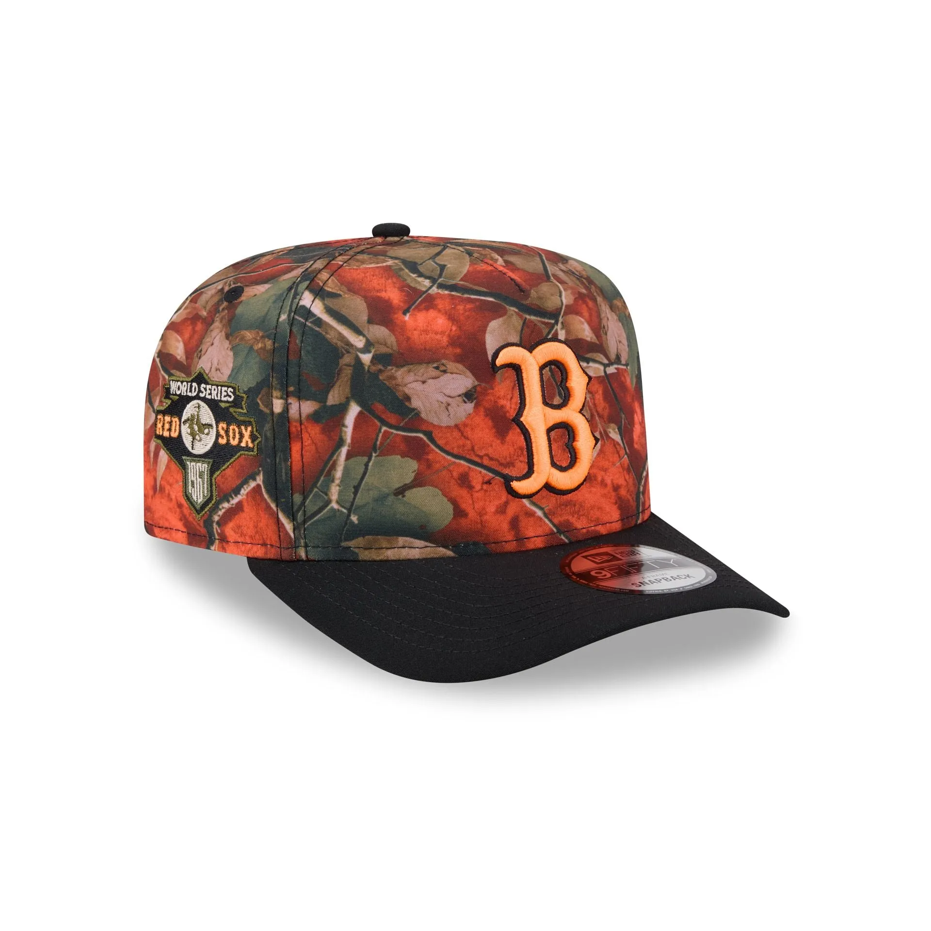 Boston Red Sox Amber Leaves 9FIFTY A-Frame Snapback Hat sold by New Era