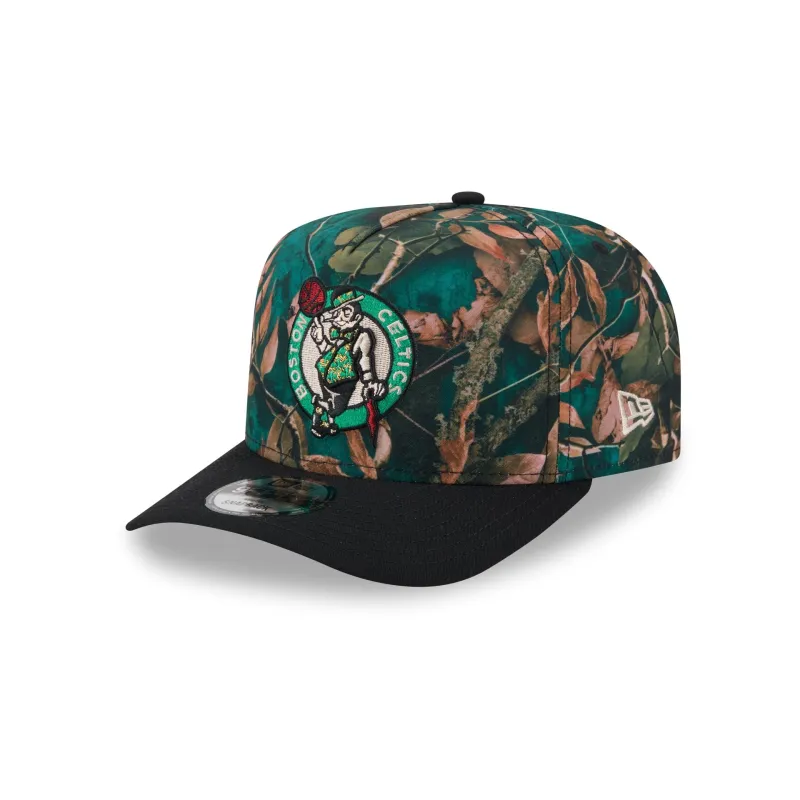 Boston Celtics Leaves 9FIFTY A-Frame Snapback Hat made by New Era