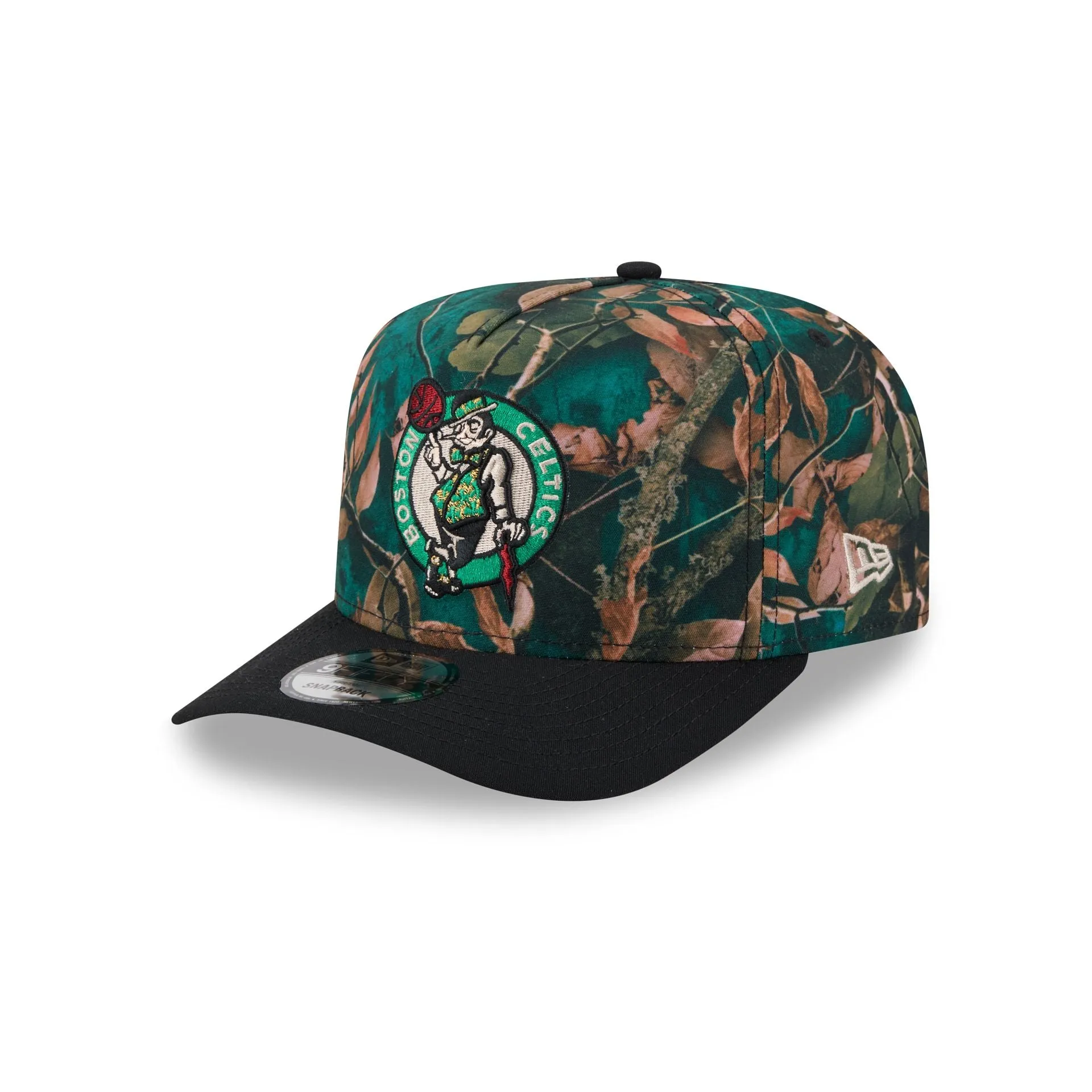 Boston Celtics Leaves 9FIFTY A-Frame Snapback Hat sold by New Era