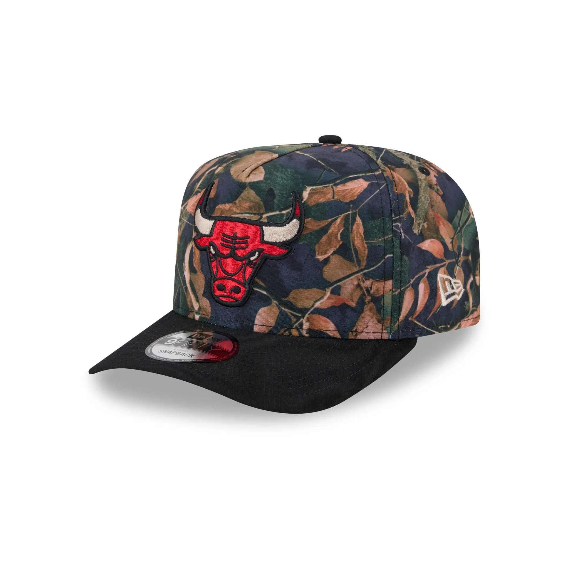 Chicago Bulls Leaves 9FIFTY A-Frame Snapback Hat sold by New Era