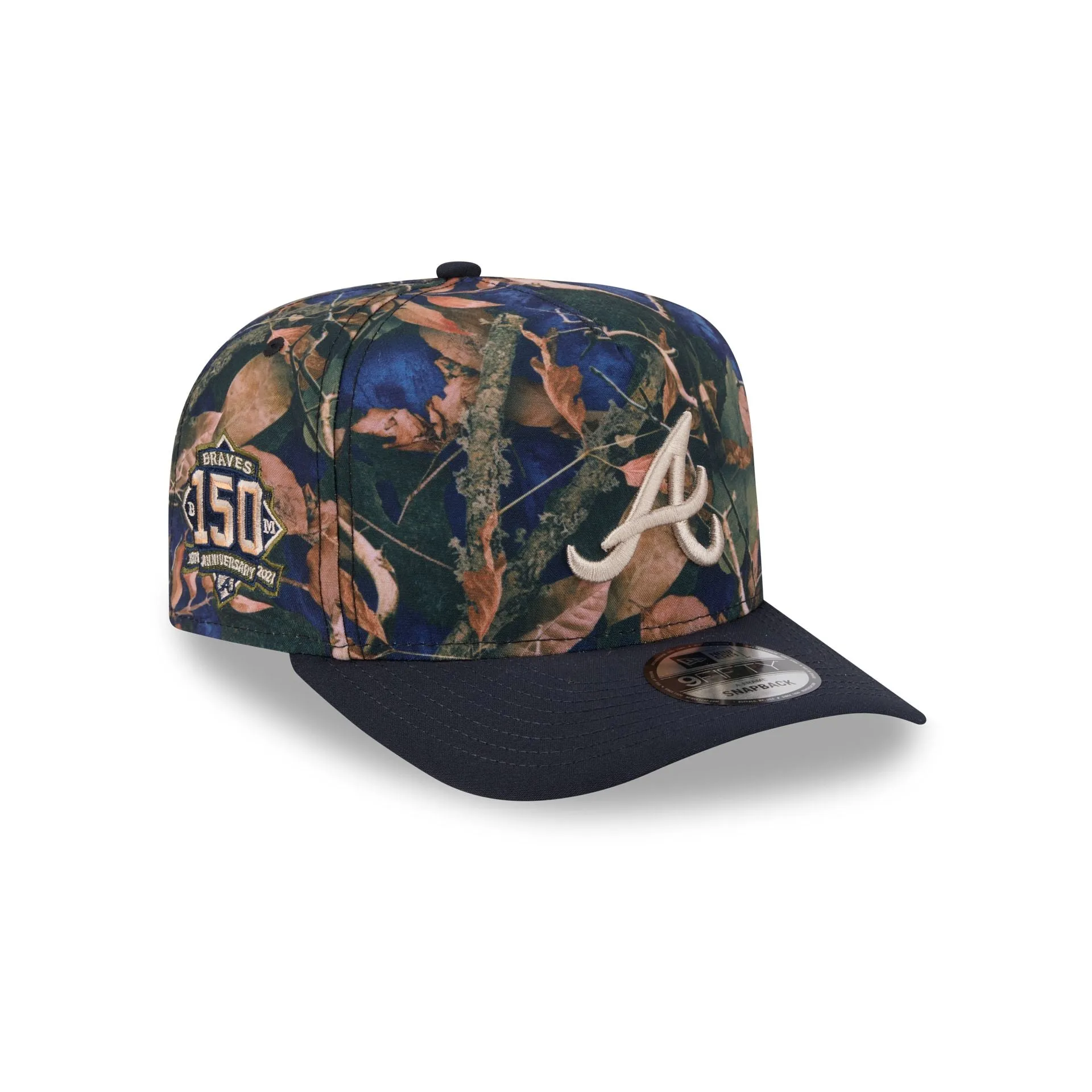 Atlanta Braves Leaves 9FIFTY A-Frame Snapback Hat sold by New Era