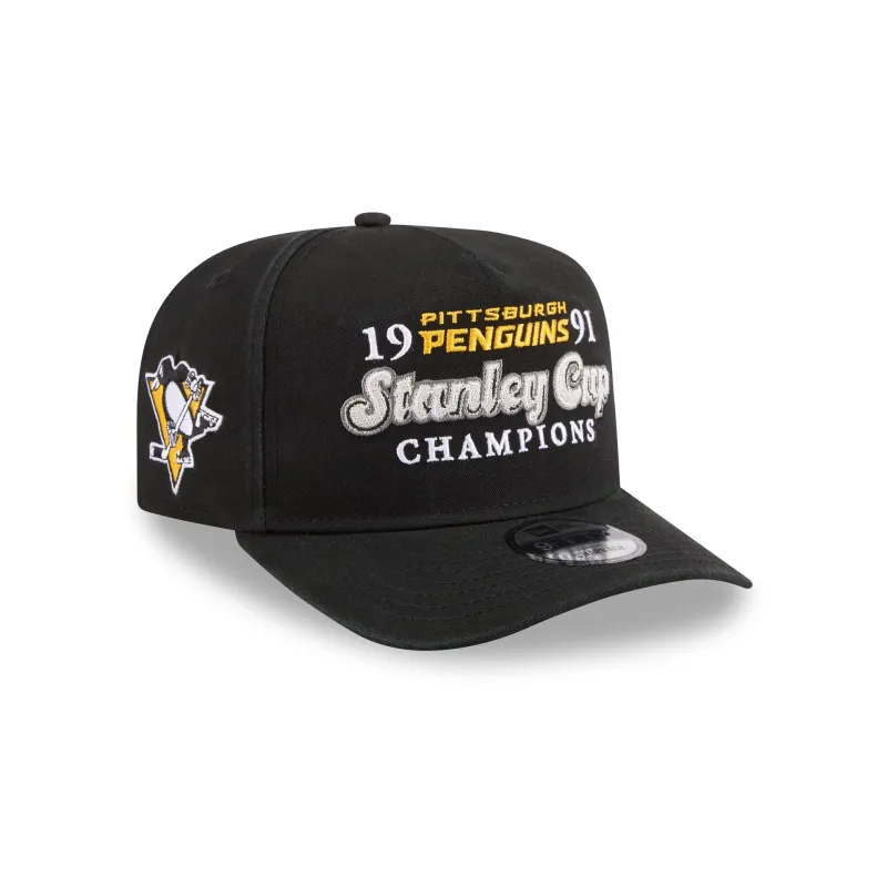 Pittsburgh Penguins Historic Win 9FIFTY A-Frame Snapback Hat sold by New Era