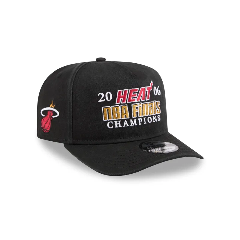 Miami Heat Historic Win 9FIFTY A-Frame Snapback Hat made by New Era
