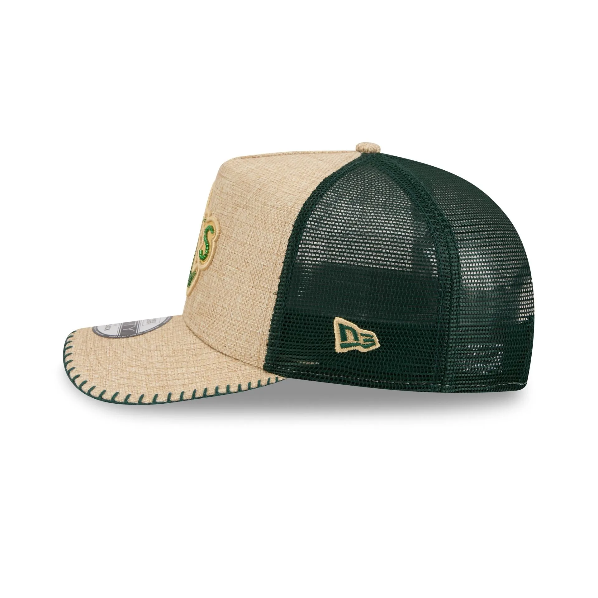 Athletics Beaded Canvas 9FIFTY A-Frame Trucker Hat sold by New Era product image thumbnail 4