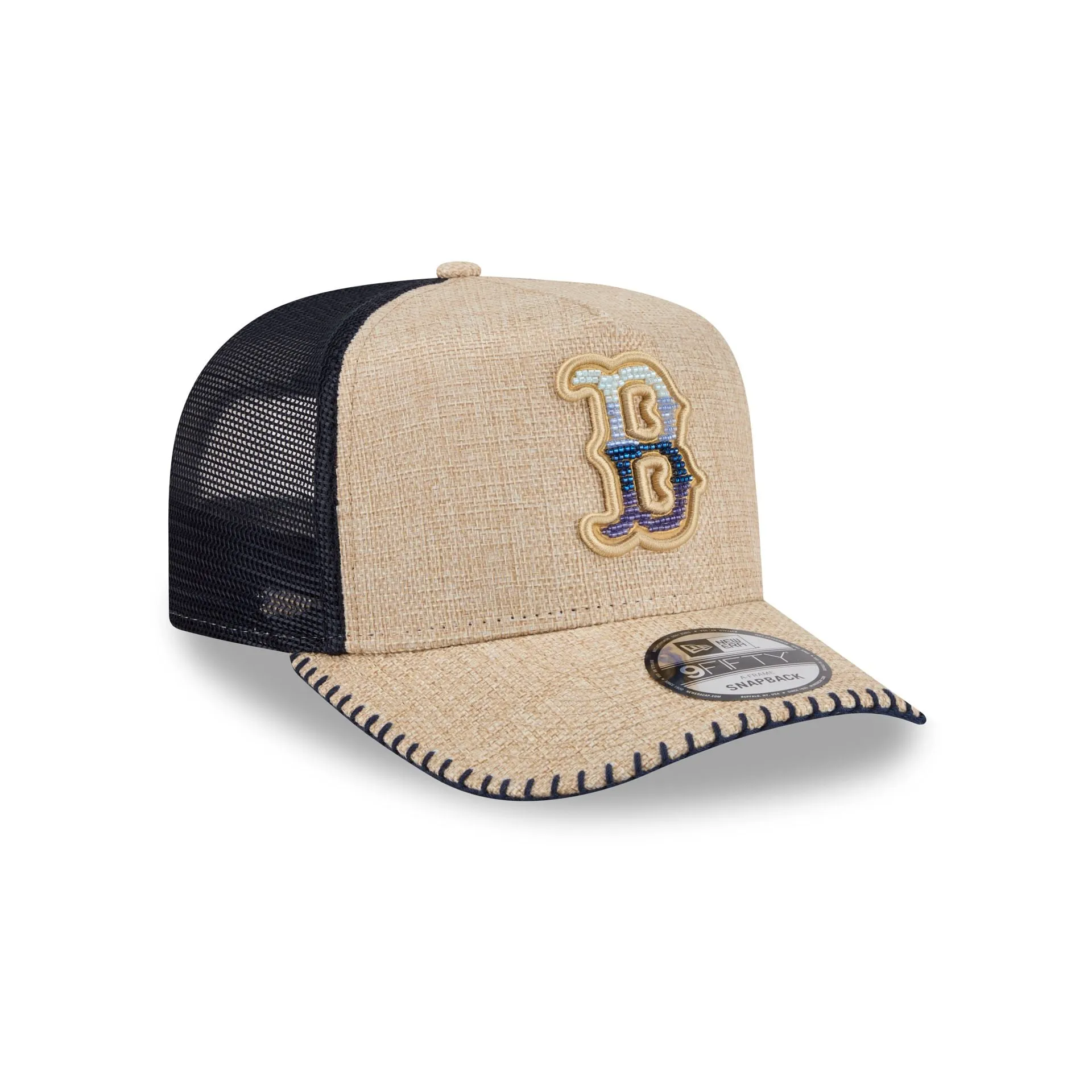 Boston Red Sox Beaded Canvas 9FIFTY A-Frame Trucker Hat sold by New Era product image thumbnail 3