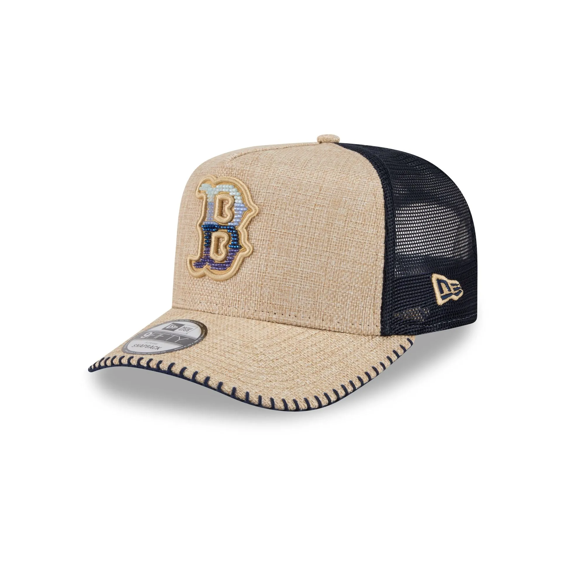 Boston Red Sox Beaded Canvas 9FIFTY A-Frame Trucker Hat sold by New Era
