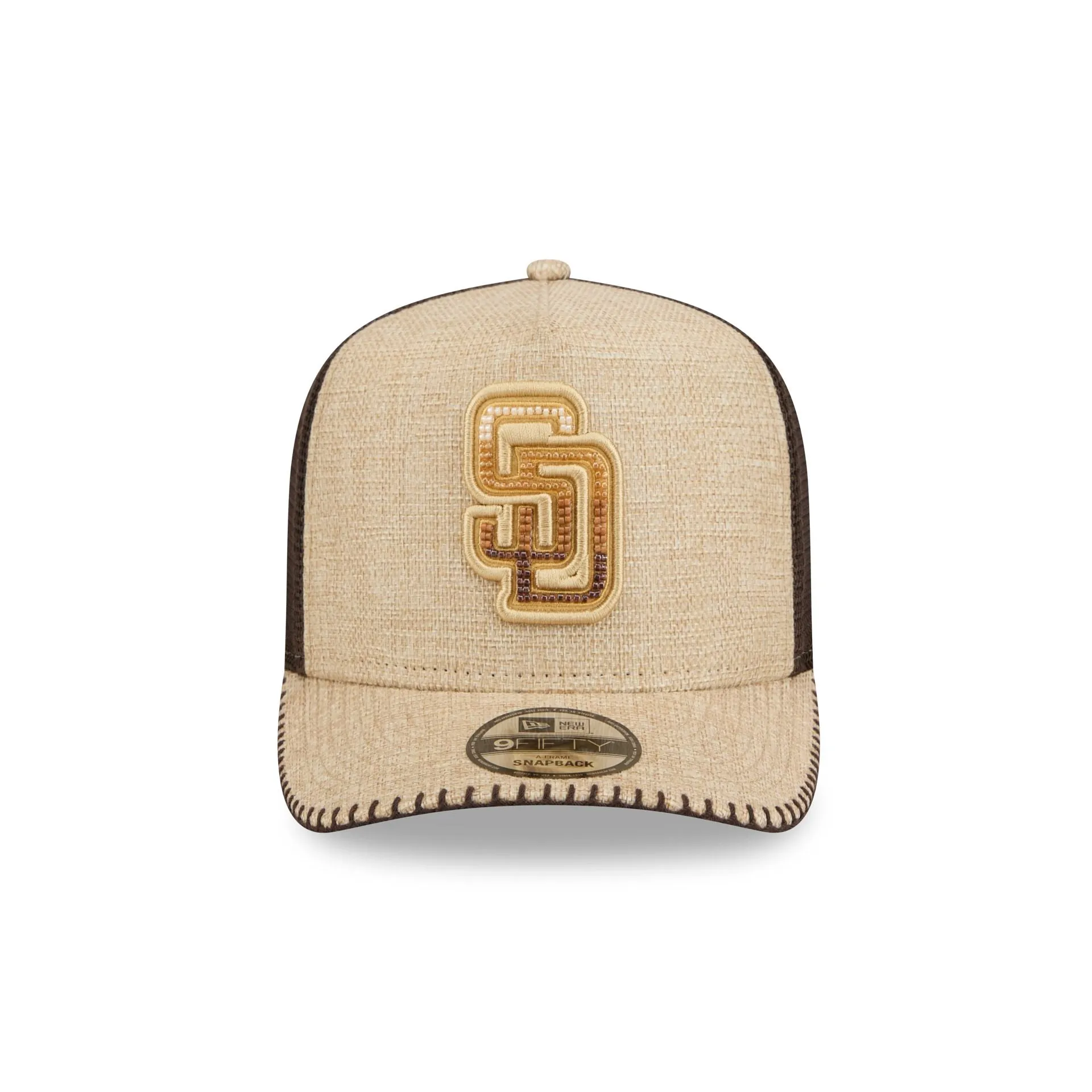 San Diego Padres Beaded Canvas 9FIFTY A-Frame Trucker Hat sold by New Era product image thumbnail 2