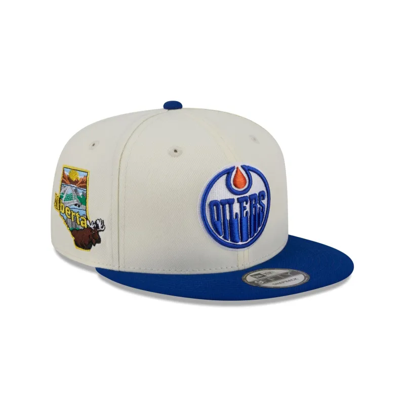 Edmonton Oilers Localized 9FIFTY Snapback Hat sold by New Era