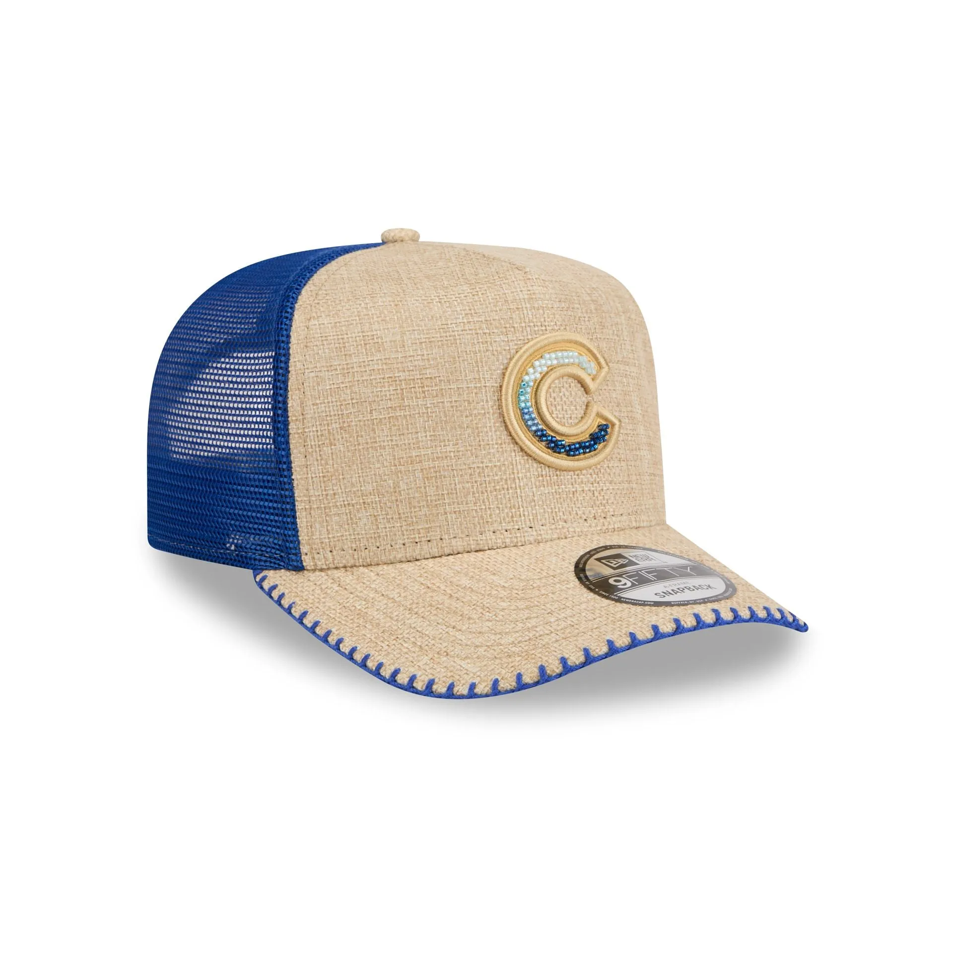 Chicago Cubs Beaded Canvas 9FIFTY A-Frame Trucker Hat sold by New Era product image thumbnail 3