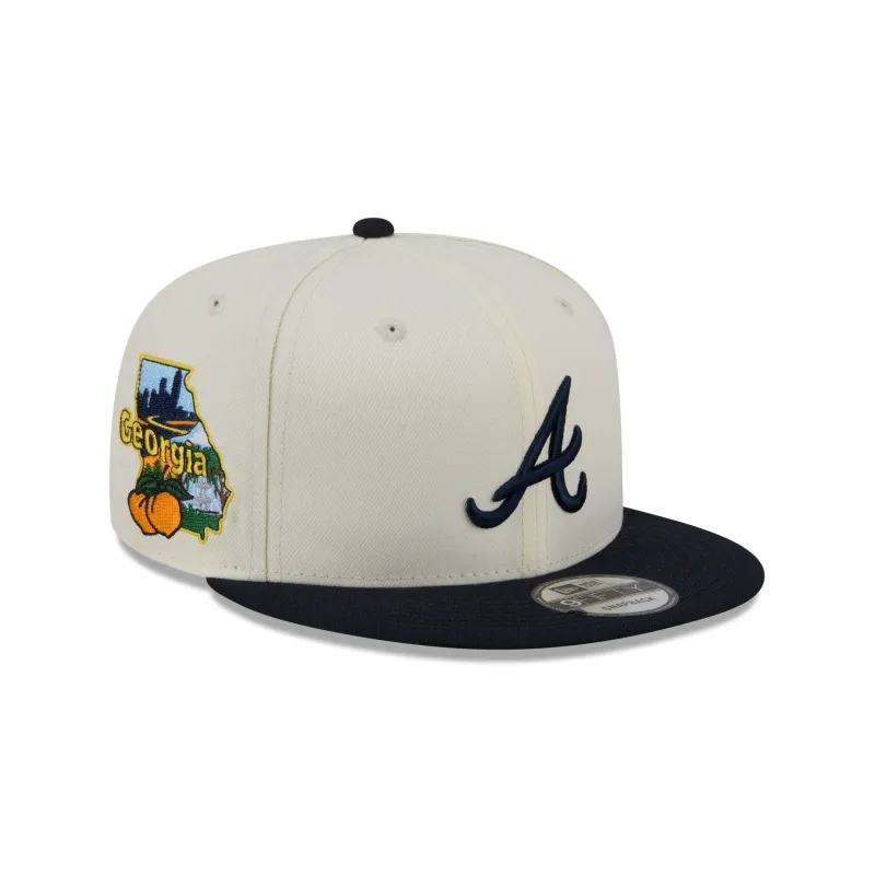 Atlanta Braves Localized 9FIFTY Snapback Hat made by New Era