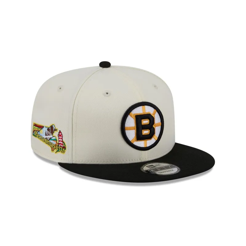 Boston Bruins Localized 9FIFTY Snapback Hat made by New Era