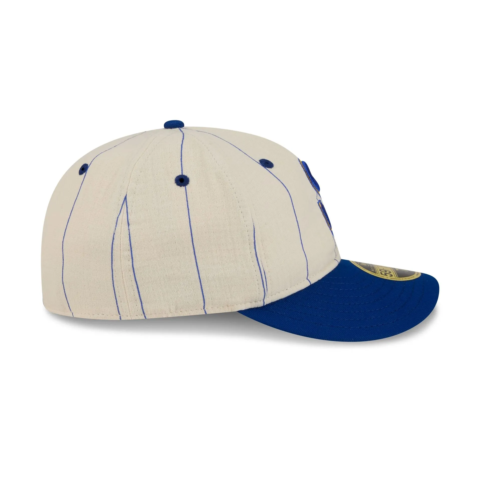 Seattle Mariners Linen Pinstripe Retro Crown 59FIFTY Fitted Hat sold by New Era product image thumbnail 5