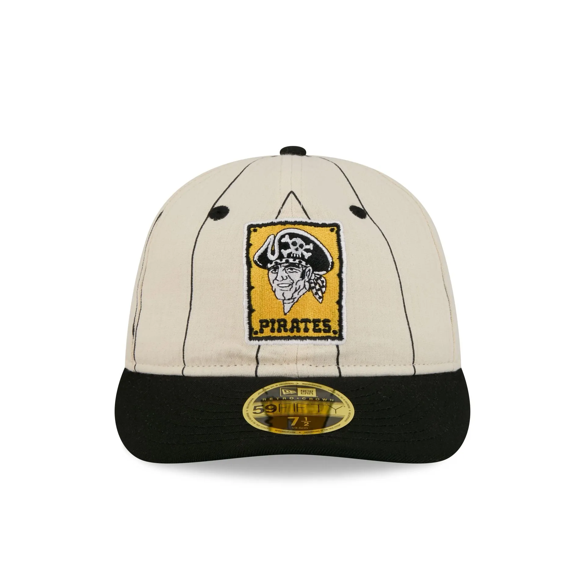 Pittsburgh Pirates Linen Pinstripe Retro Crown 59FIFTY Fitted Hat sold by New Era product image thumbnail 2