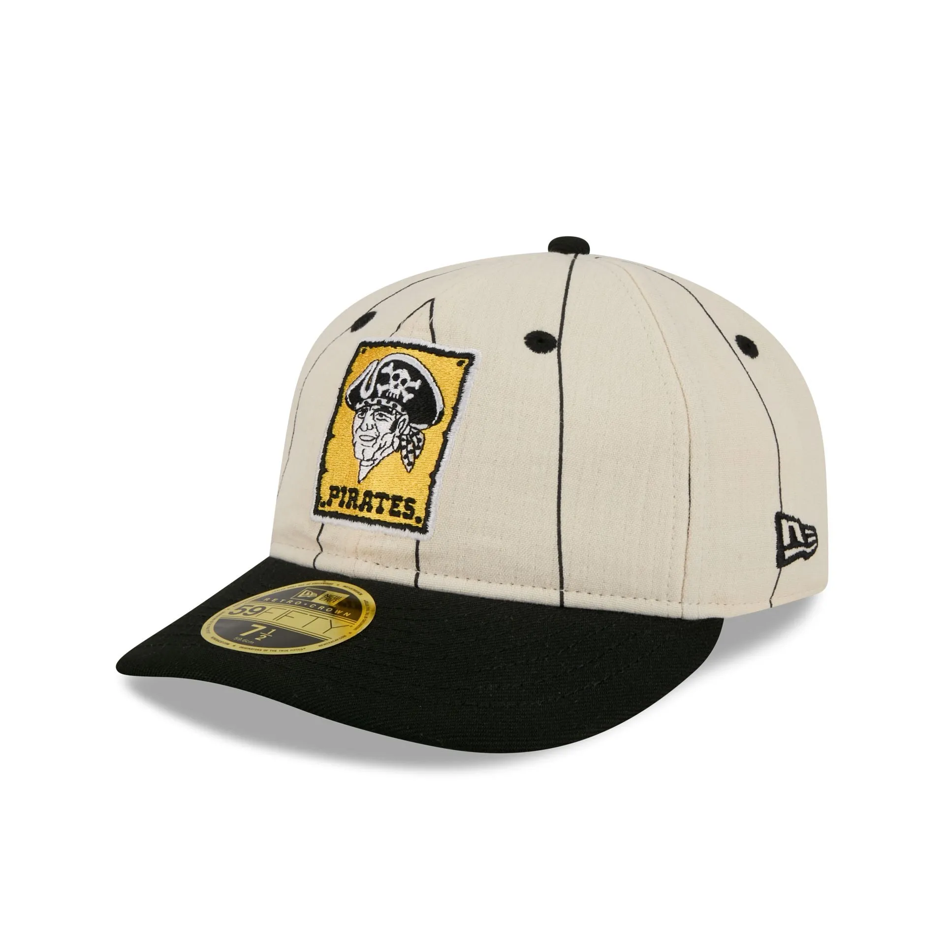 Pittsburgh Pirates Linen Pinstripe Retro Crown 59FIFTY Fitted Hat sold by New Era
