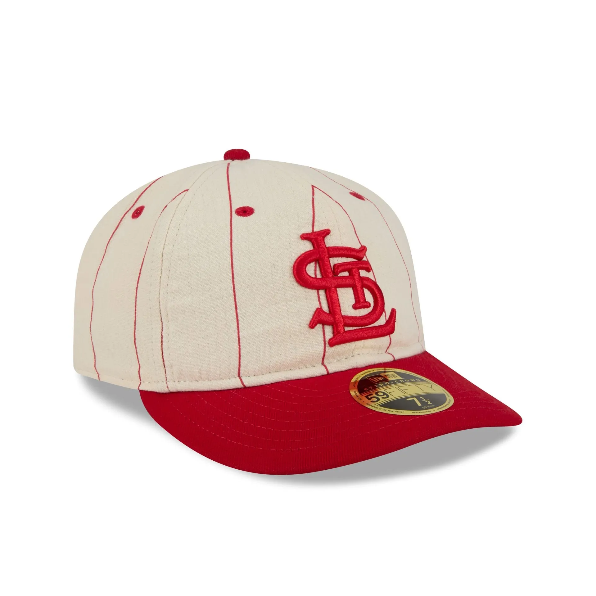 St. Louis Cardinals Linen Pinstripe Retro Crown 59FIFTY Fitted Hat sold by New Era product image thumbnail 3