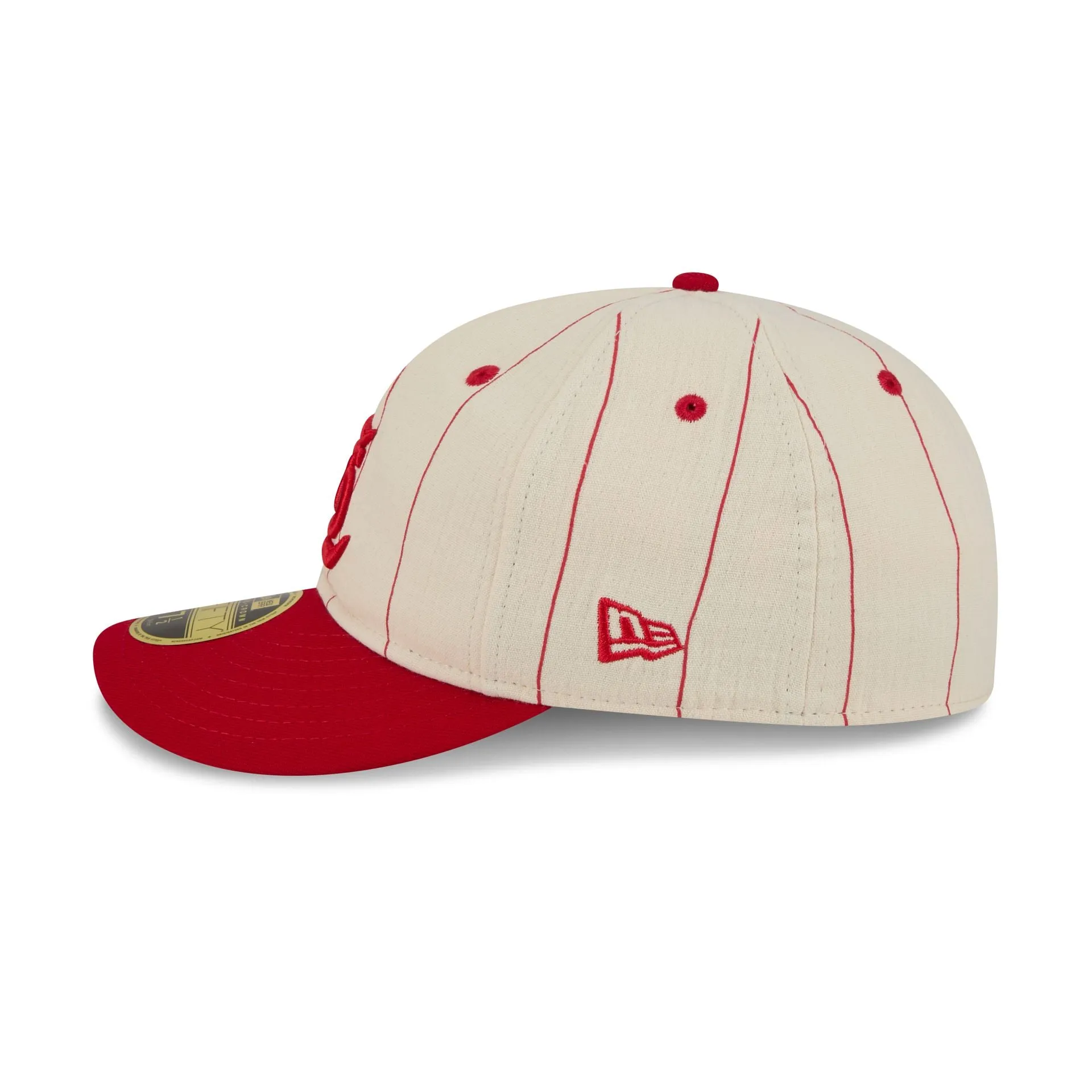 St. Louis Cardinals Linen Pinstripe Retro Crown 59FIFTY Fitted Hat sold by New Era product image thumbnail 4