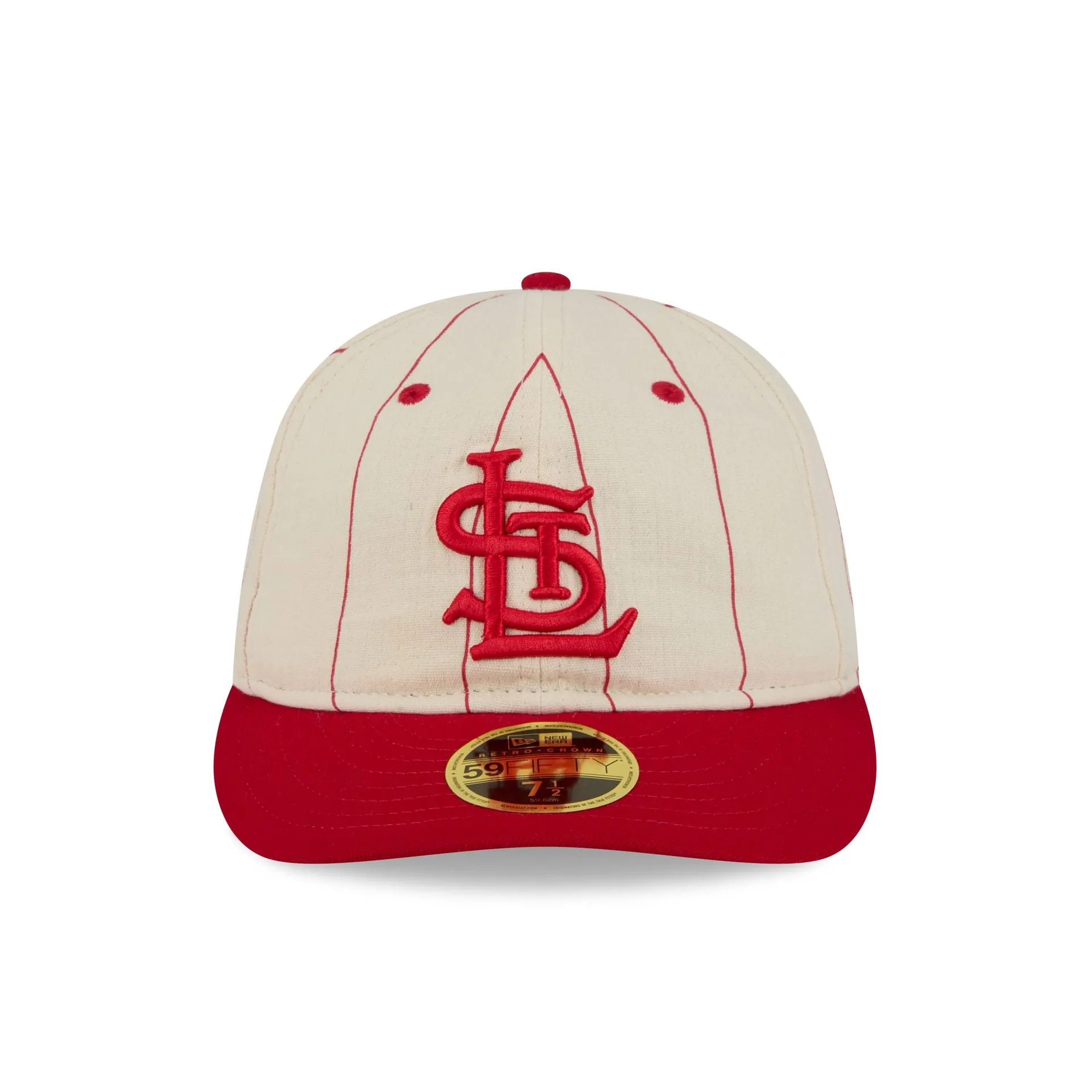 St. Louis Cardinals Linen Pinstripe Retro Crown 59FIFTY Fitted Hat sold by New Era product image thumbnail 2