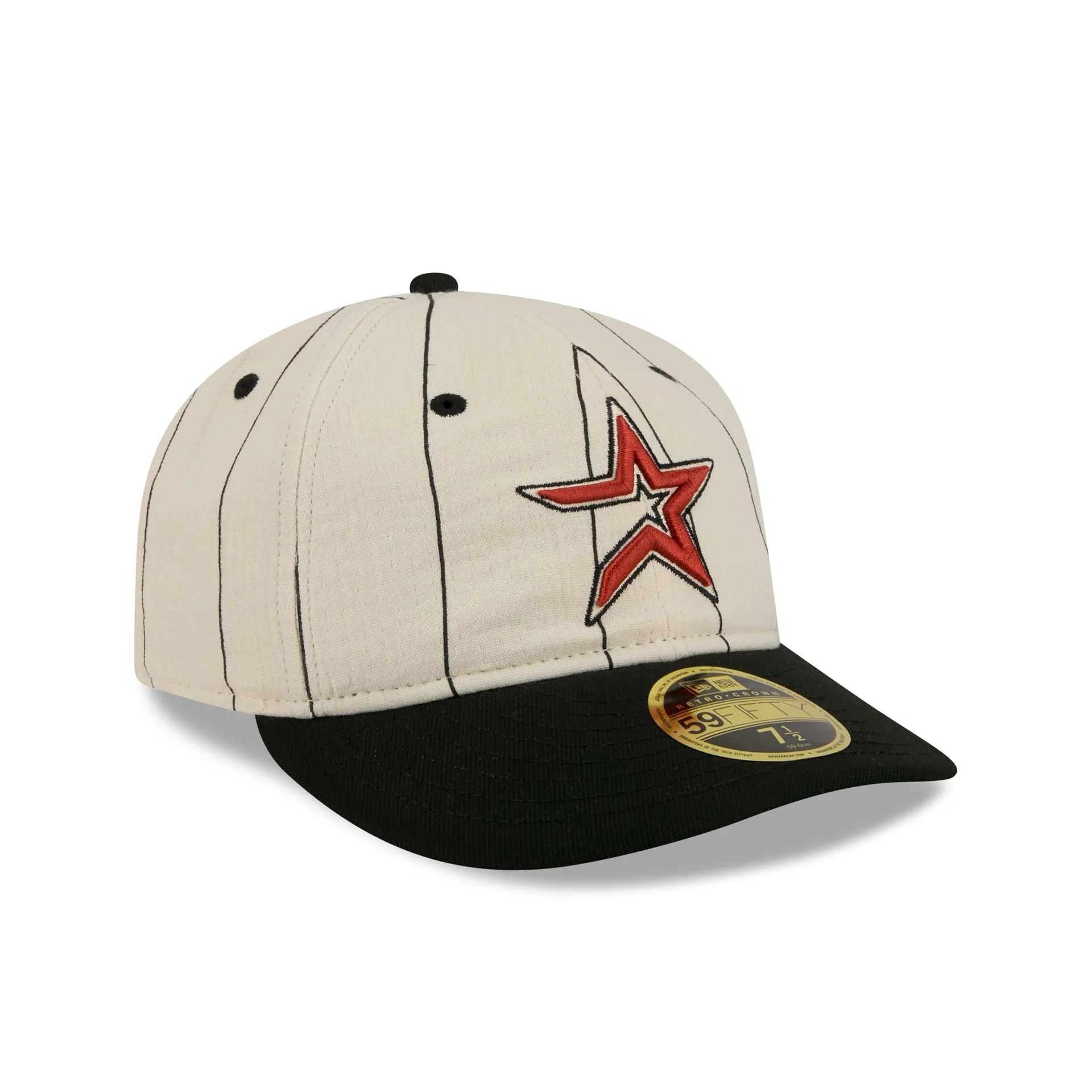 Houston Astros Linen Pinstripe Retro Crown 59FIFTY Fitted Hat sold by New Era product image thumbnail 3