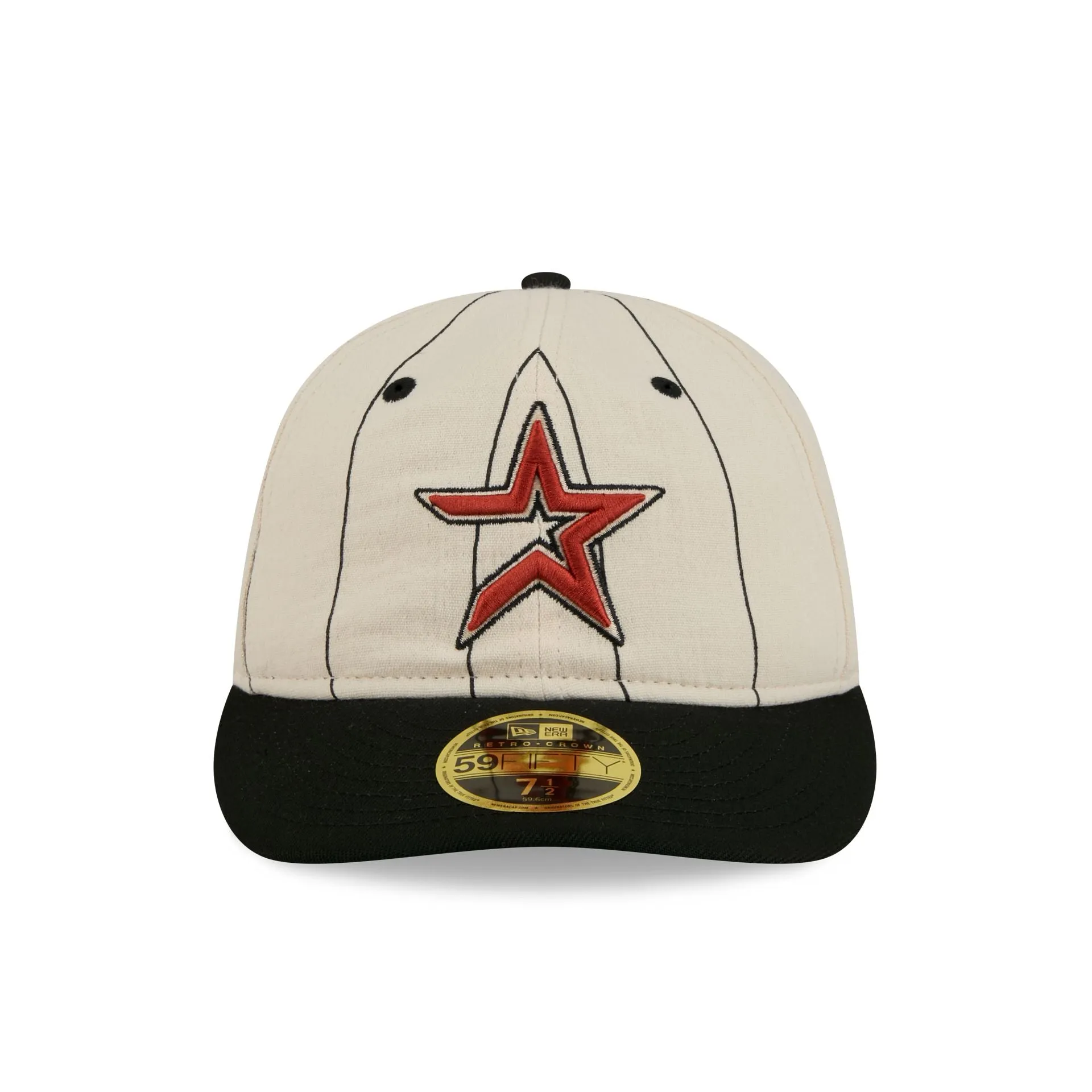 Houston Astros Linen Pinstripe Retro Crown 59FIFTY Fitted Hat sold by New Era product image thumbnail 2