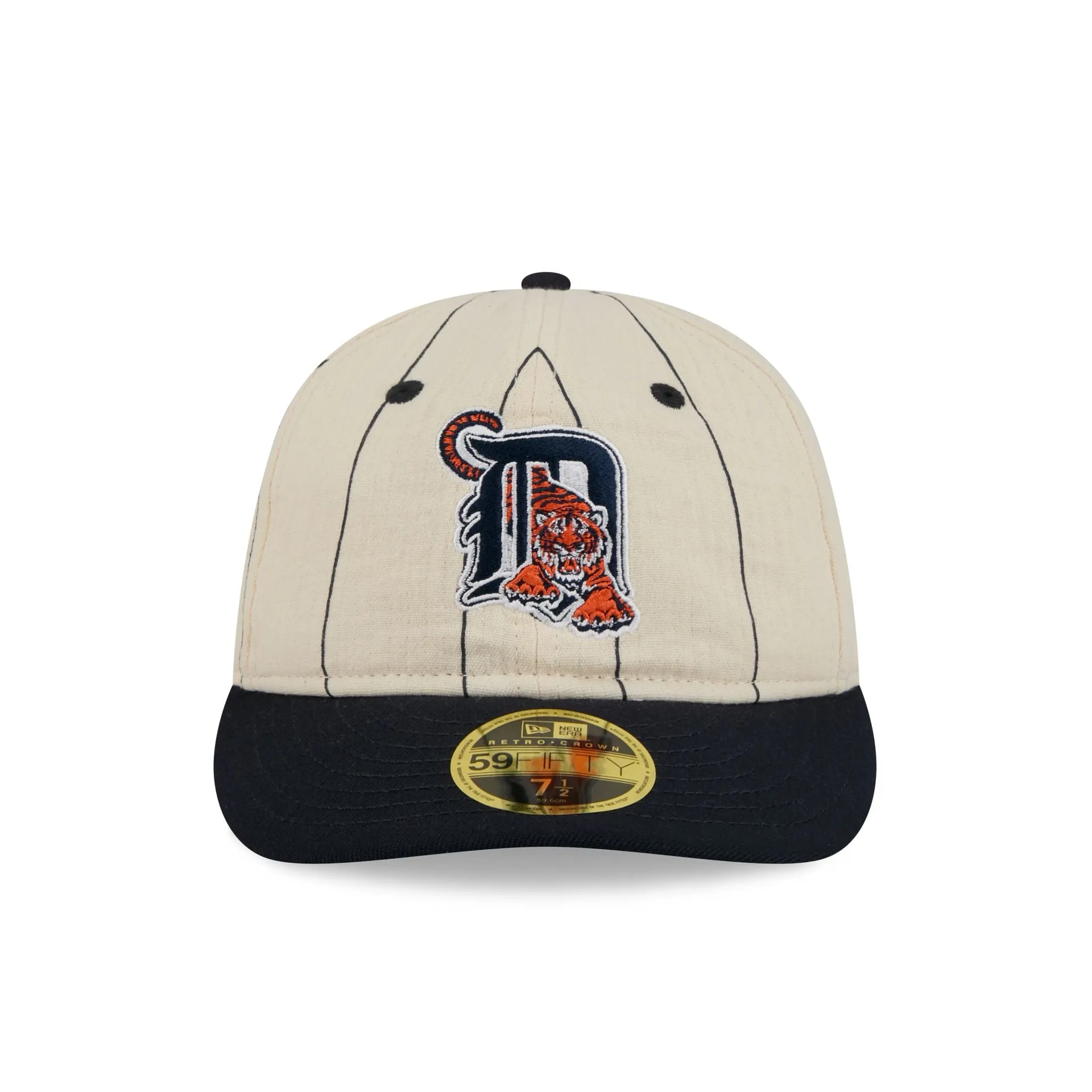 Detroit Tigers Linen Pinstripe Retro Crown 59FIFTY Fitted Hat sold by New Era product image thumbnail 2