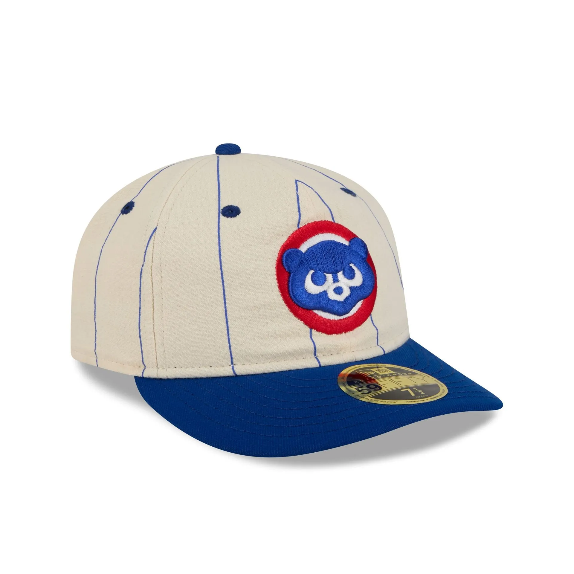 Chicago Cubs Linen Pinstripe Retro Crown 59FIFTY Fitted Hat sold by New Era product image thumbnail 3