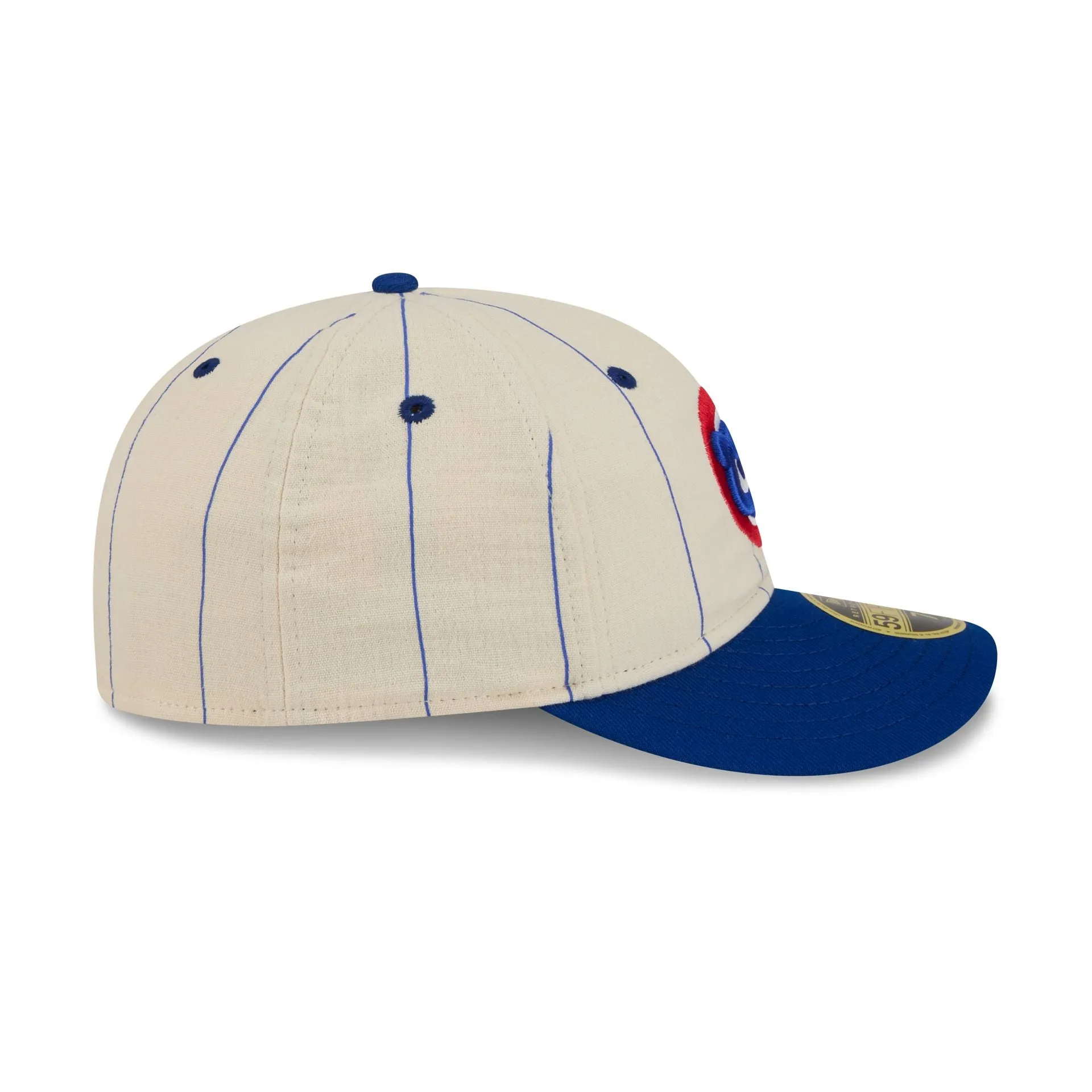 Chicago Cubs Linen Pinstripe Retro Crown 59FIFTY Fitted Hat sold by New Era product image thumbnail 5
