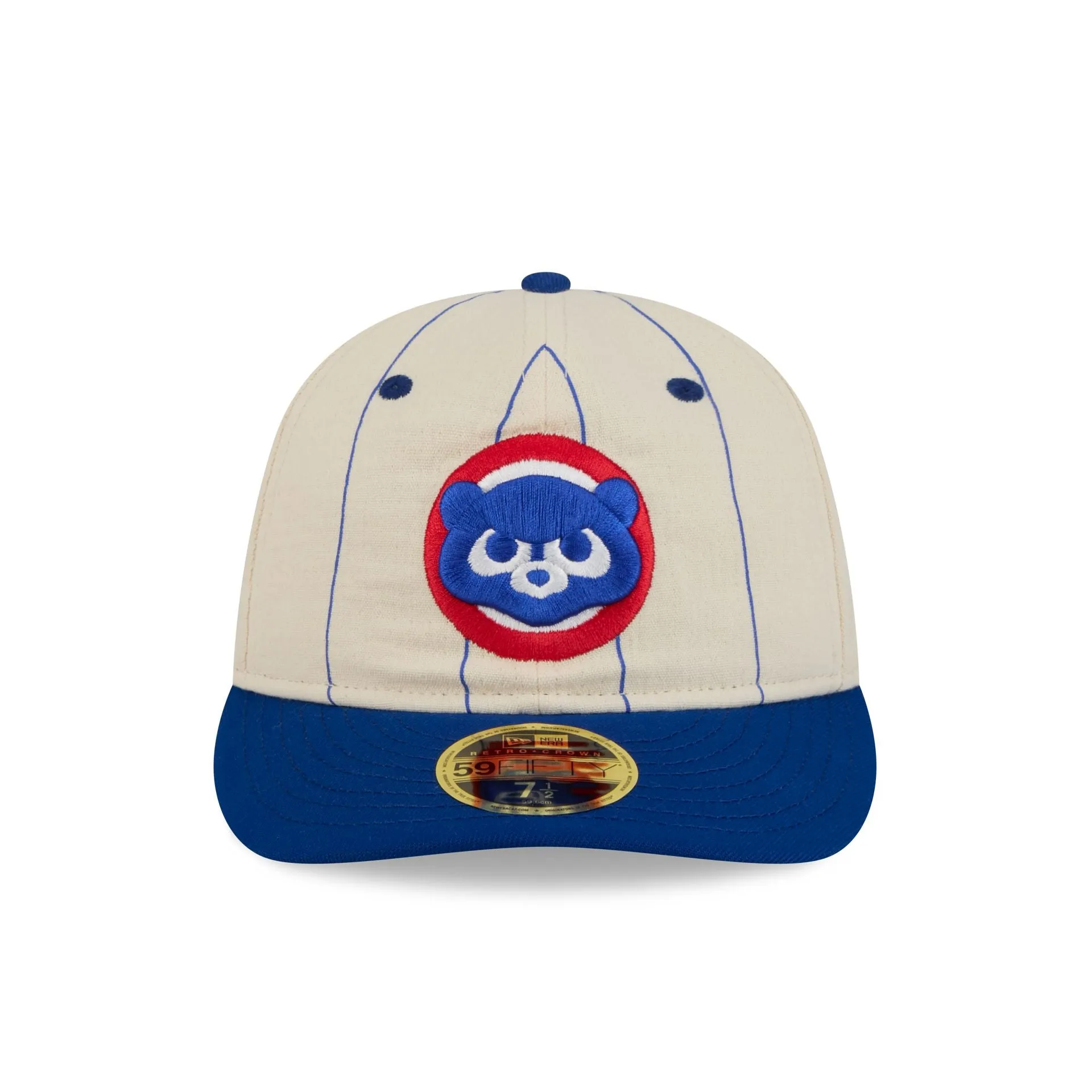 Chicago Cubs Linen Pinstripe Retro Crown 59FIFTY Fitted Hat sold by New Era product image thumbnail 2