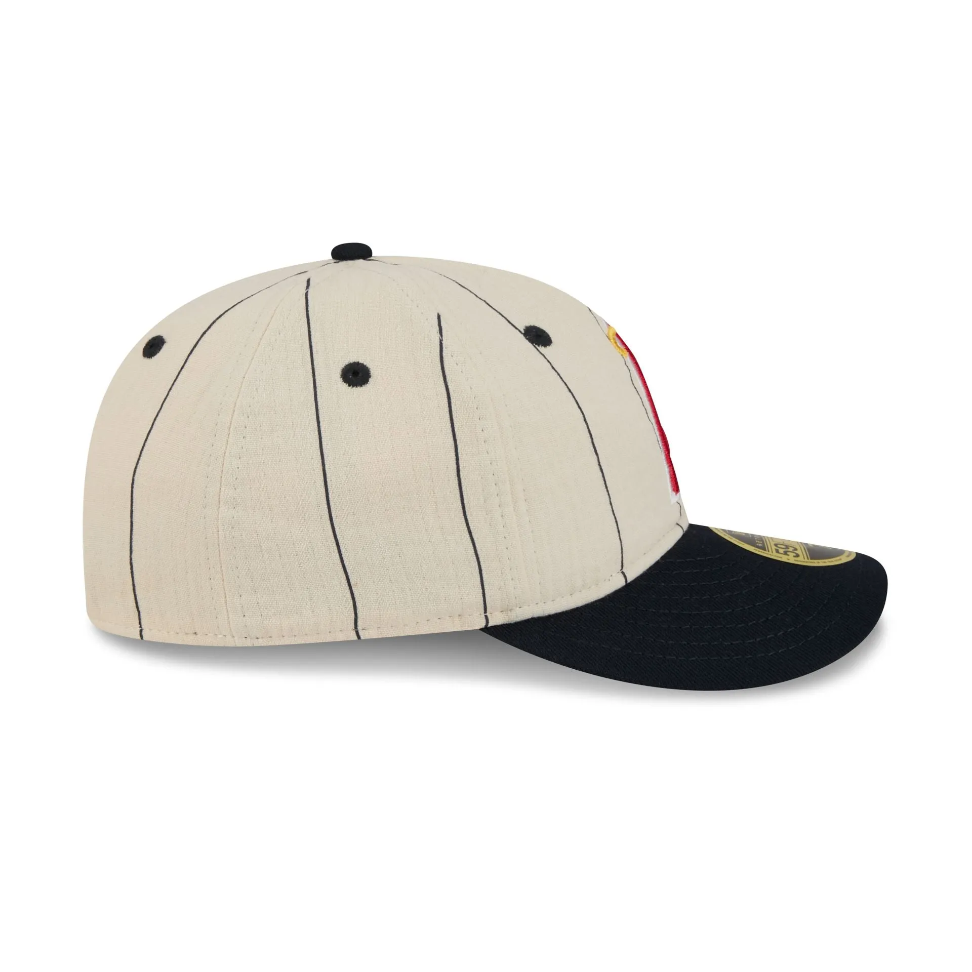Los Angeles Angels Linen Pinstripe Retro Crown 59FIFTY Fitted Hat sold by New Era product image thumbnail 5