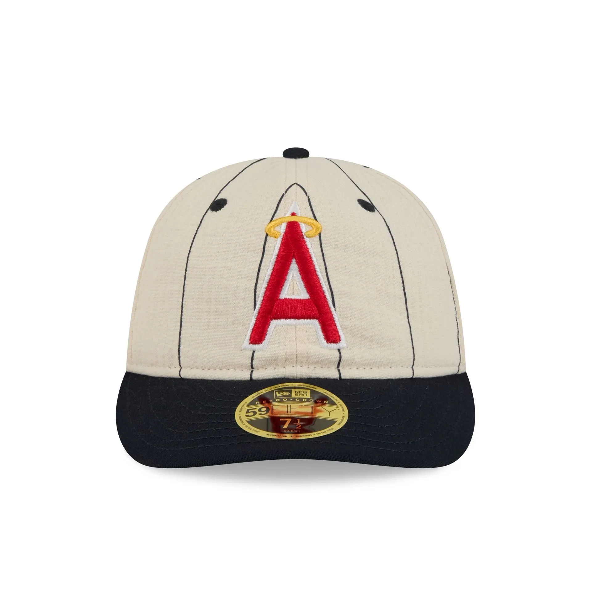 Los Angeles Angels Linen Pinstripe Retro Crown 59FIFTY Fitted Hat sold by New Era product image thumbnail 2