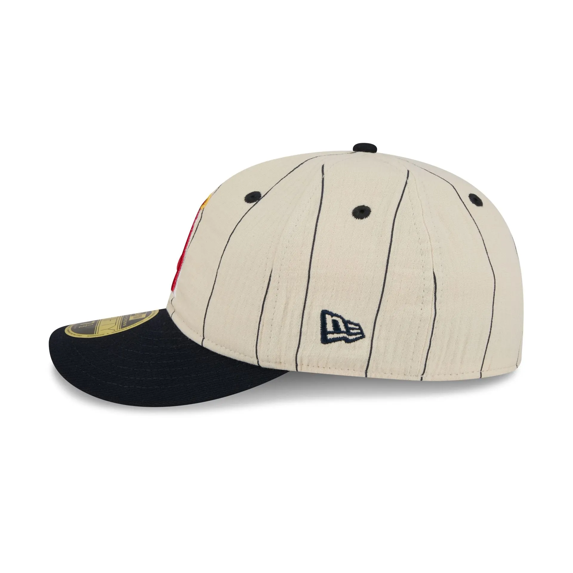 Los Angeles Angels Linen Pinstripe Retro Crown 59FIFTY Fitted Hat sold by New Era product image thumbnail 4
