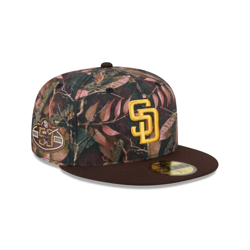 San Diego Padres Leaves 59FIFTY Fitted Hat made by New Era
