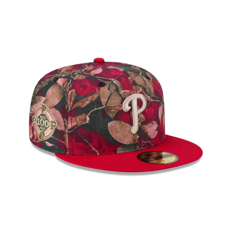 Philadelphia Phillies Leaves 59FIFTY Fitted Hat made by New Era