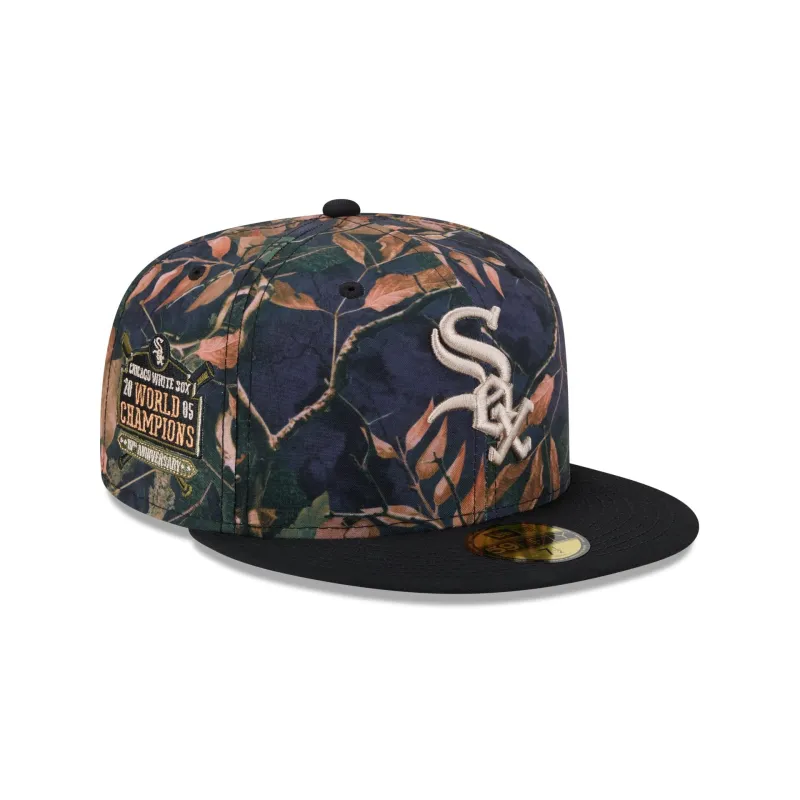 Chicago White Sox Leaves 59FIFTY Fitted Hat made by New Era
