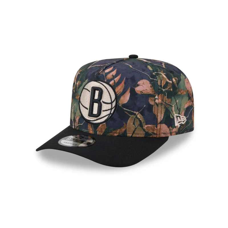 Brooklyn Nets Leaves 9FIFTY A-Frame Snapback Hat sold by New Era