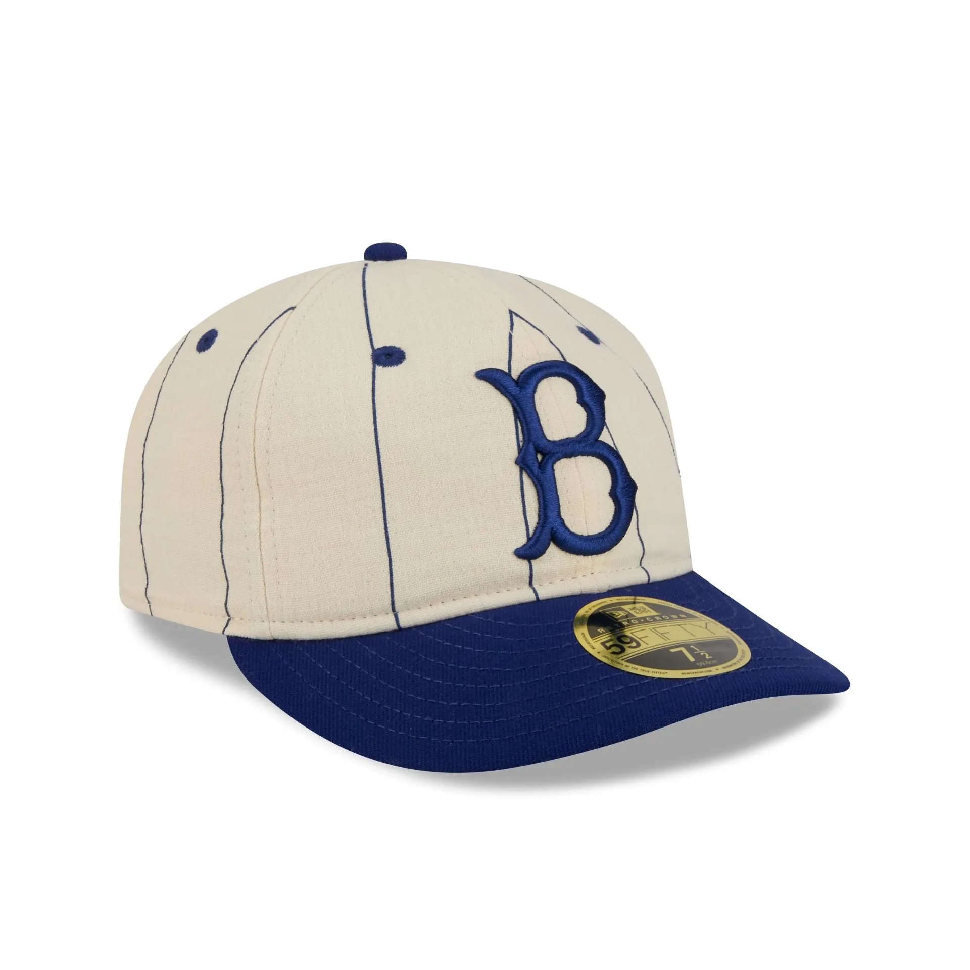 Brooklyn Dodgers Linen Pinstripe Retro Crown 59FIFTY Fitted Hat sold by New Era product image thumbnail 3