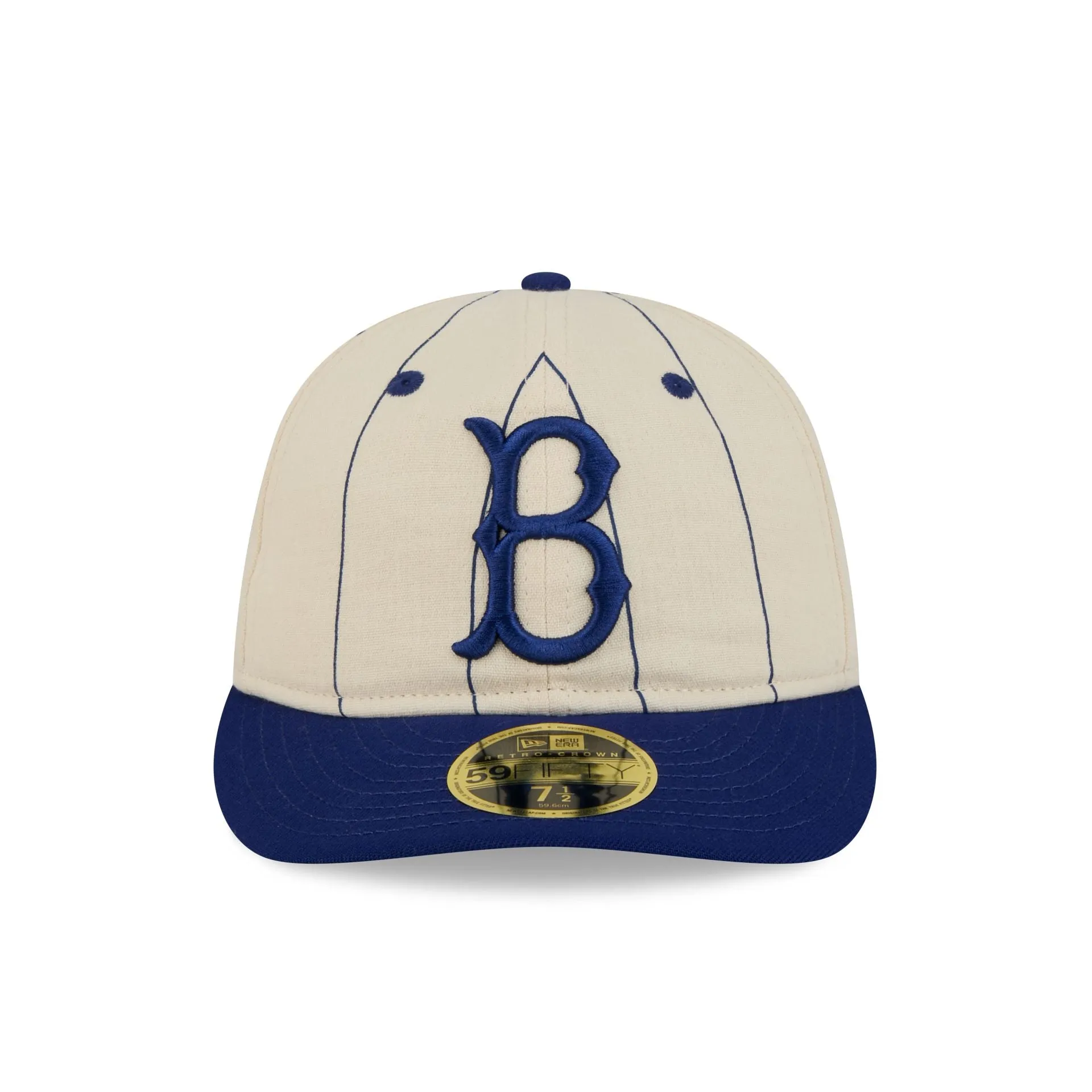 Brooklyn Dodgers Linen Pinstripe Retro Crown 59FIFTY Fitted Hat sold by New Era product image thumbnail 2