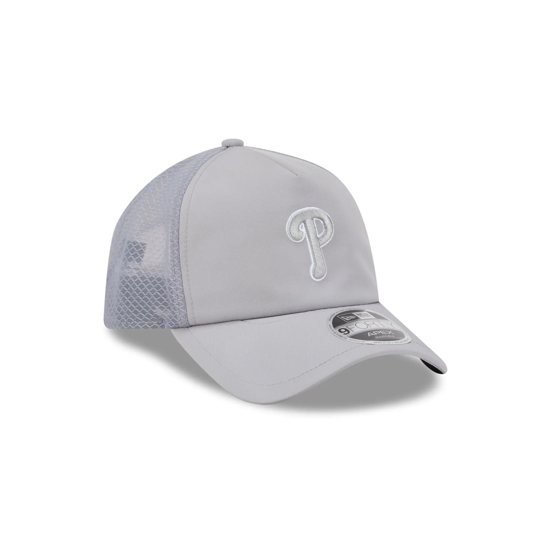 Philadelphia Phillies 2026 Batting Practice Gray 9FORTY APEX Trucker Hat sold by New Era product image thumbnail 3