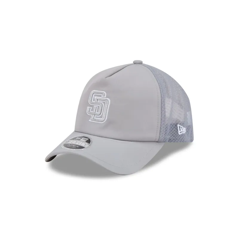 San Diego Padres 2026 Batting Practice Gray 9FORTY APEX Trucker Hat made by New Era