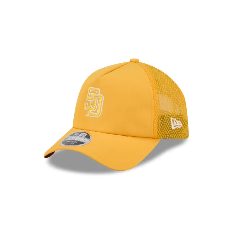 San Diego Padres 2026 Batting Practice Colorway 9FORTY APEX Trucker Hat made by New Era