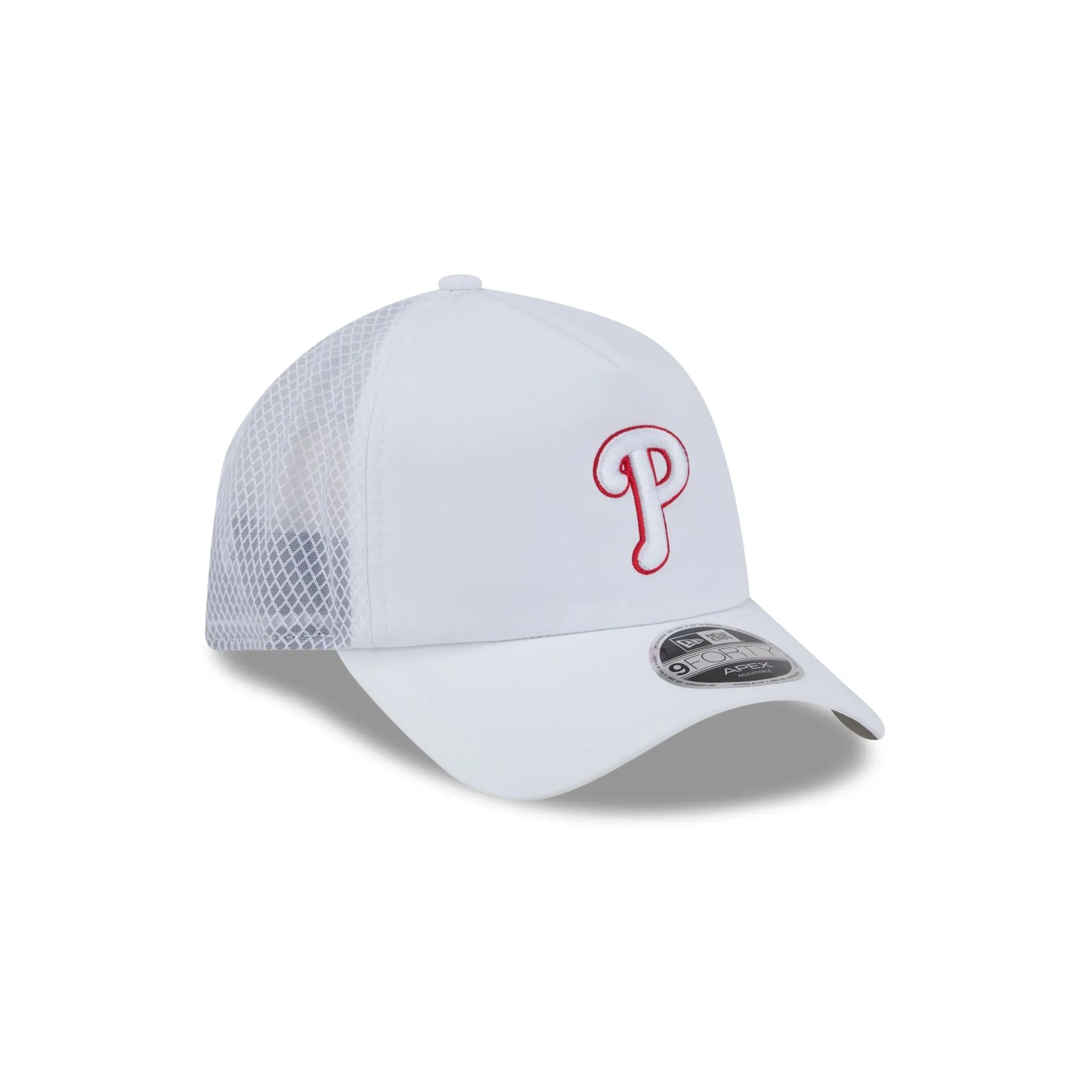 Philadelphia Phillies 2026 Batting Practice White 9FORTY APEX Trucker Hat sold by New Era product image thumbnail 3