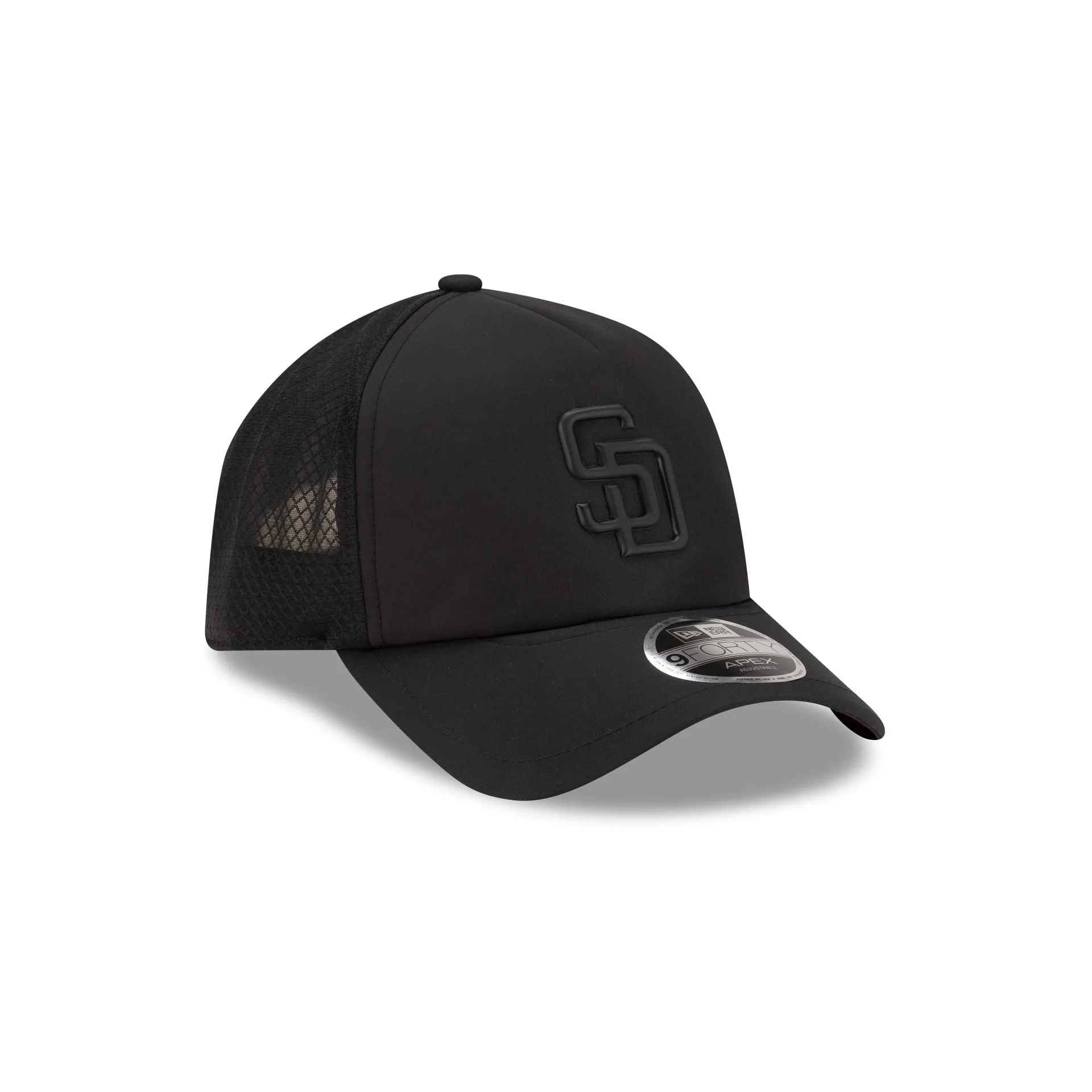 San Diego Padres 2026 Batting Practice Black 9FORTY APEX Trucker Hat sold by New Era product image thumbnail 3