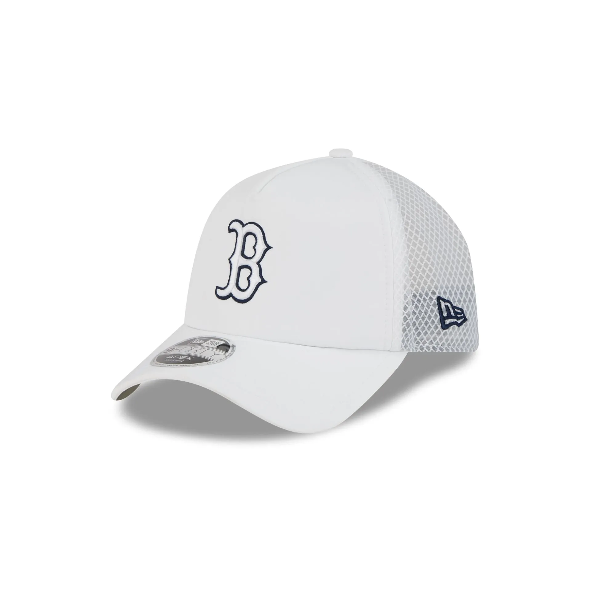Boston Red Sox 2026 Batting Practice White 9FORTY APEX Trucker Hat sold by New Era