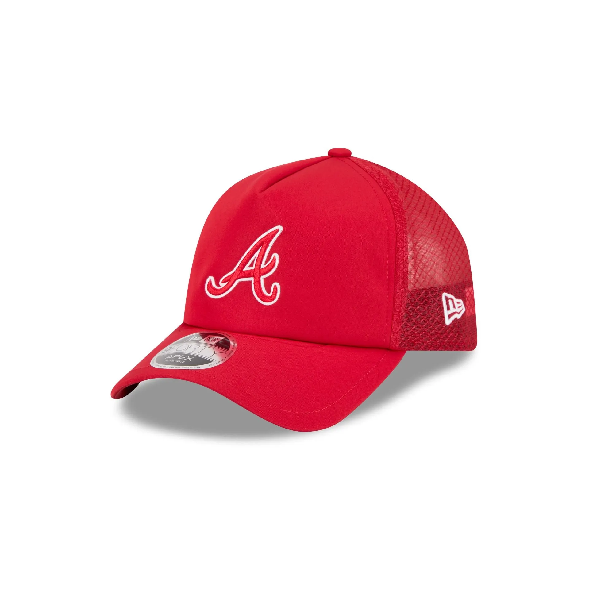 Atlanta Braves 2026 Batting Practice Colorway 9FORTY APEX Trucker Hat sold by New Era