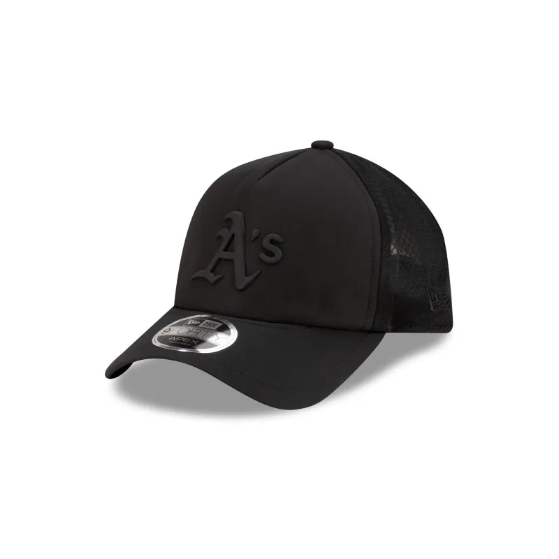 Athletics 2026 Batting Practice Black 9FORTY APEX Trucker Hat made by New Era