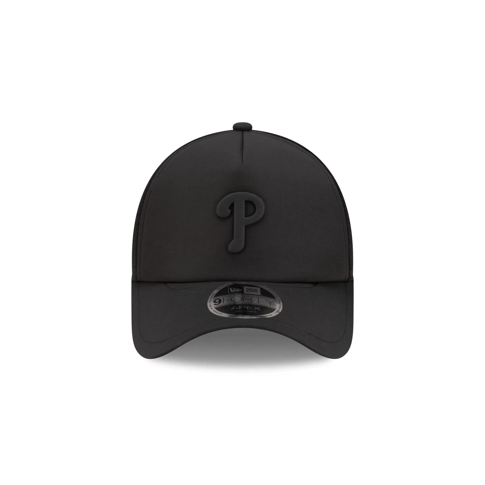 Philadelphia Phillies 2026 Batting Practice Black 9FORTY APEX Trucker Hat sold by New Era product image thumbnail 2
