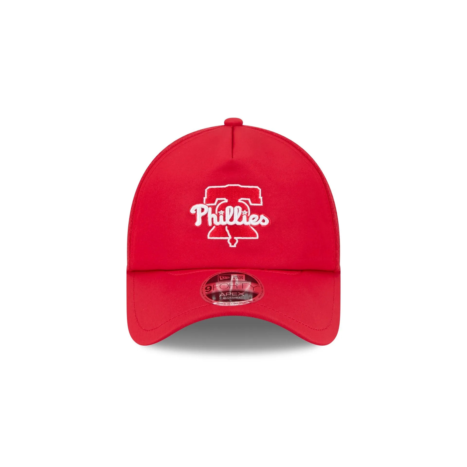 Philadelphia Phillies 2026 Batting Practice Alt Red Bell 9FORTY APEX Trucker Hat sold by New Era product image thumbnail 2